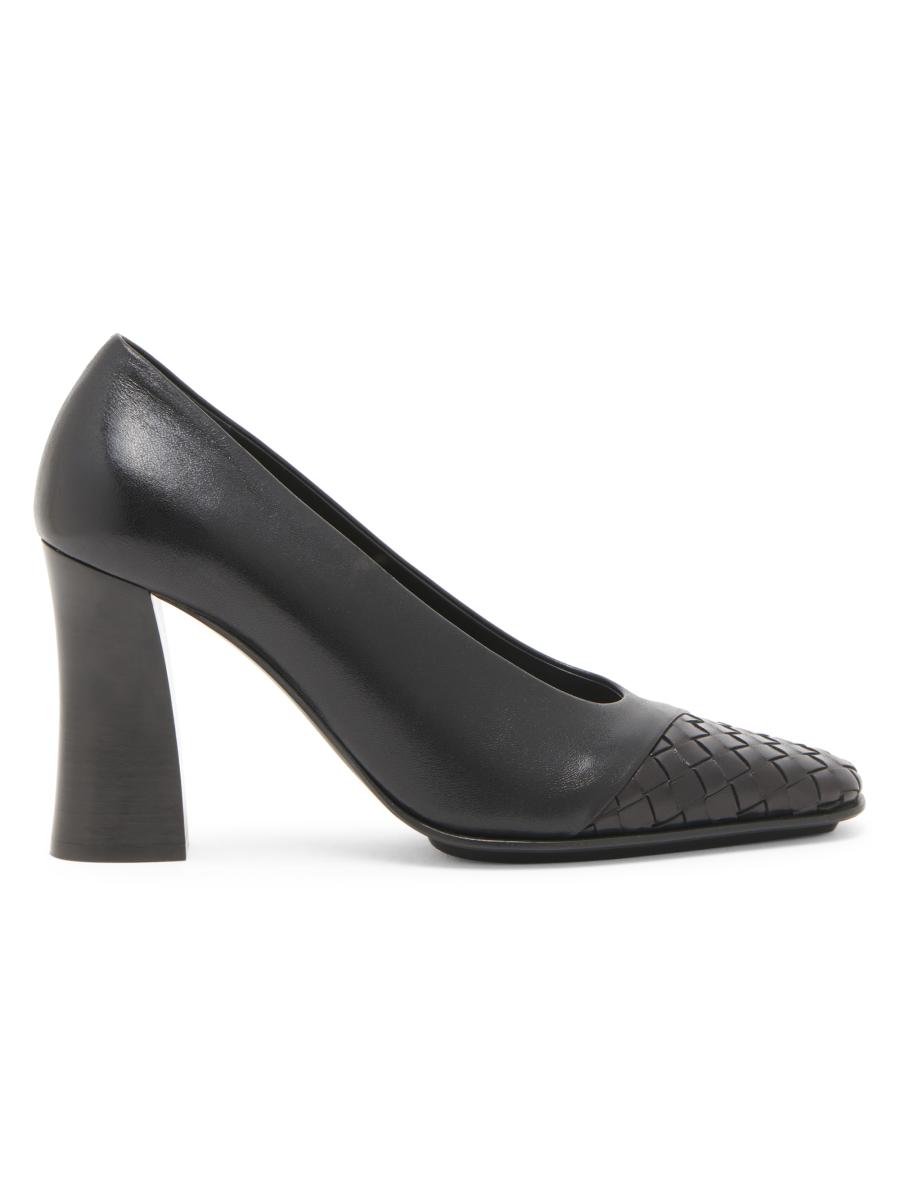 【関税込み】Bottega Veneta ベージュ Atomic Pump ヒール BOTTEGA VENETA Atomic glossed-leather Mary Jane pumps | NET