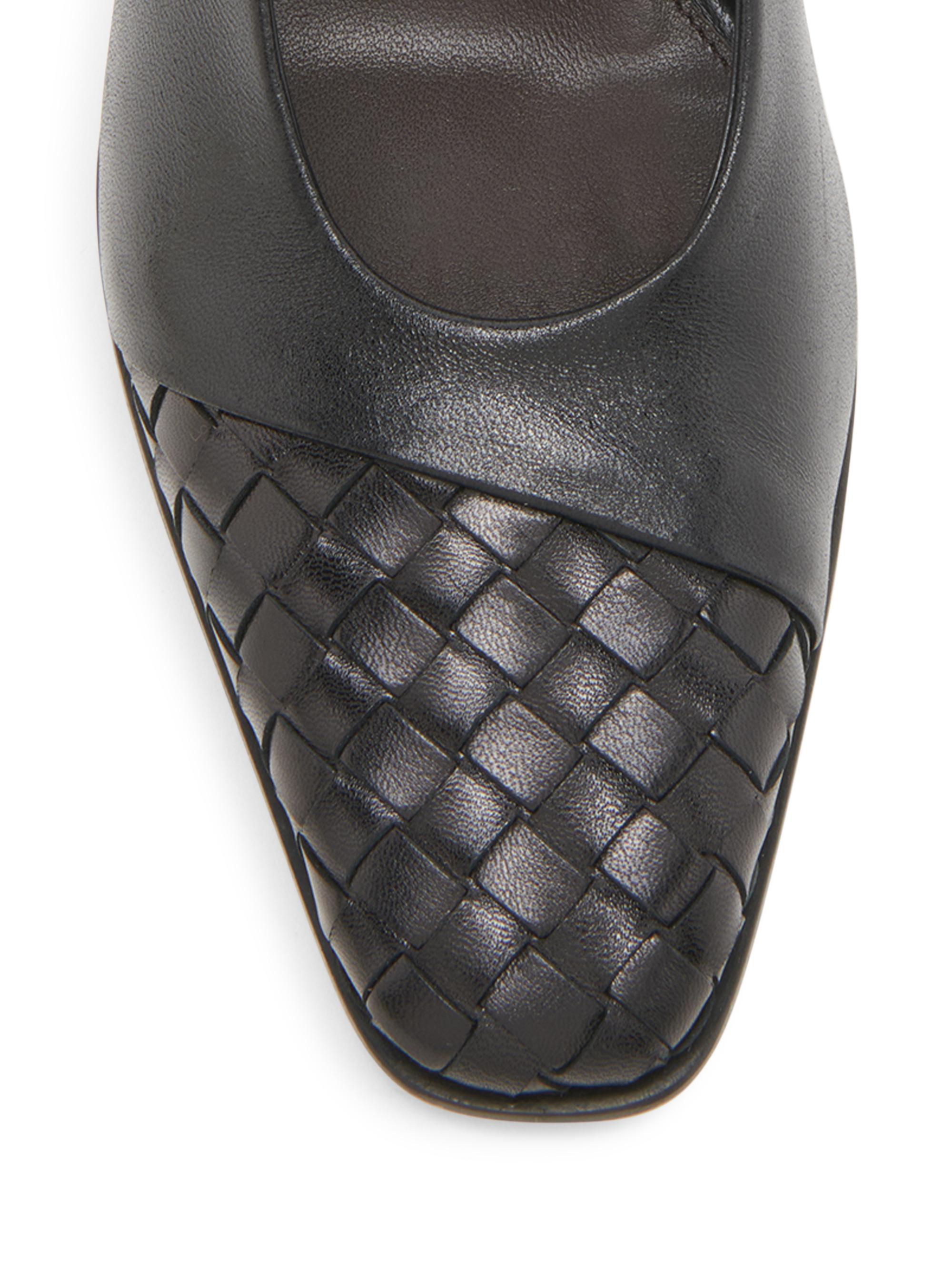 Bottega Veneta Step 85MM Leather Pumps | Saks Fifth Avenue