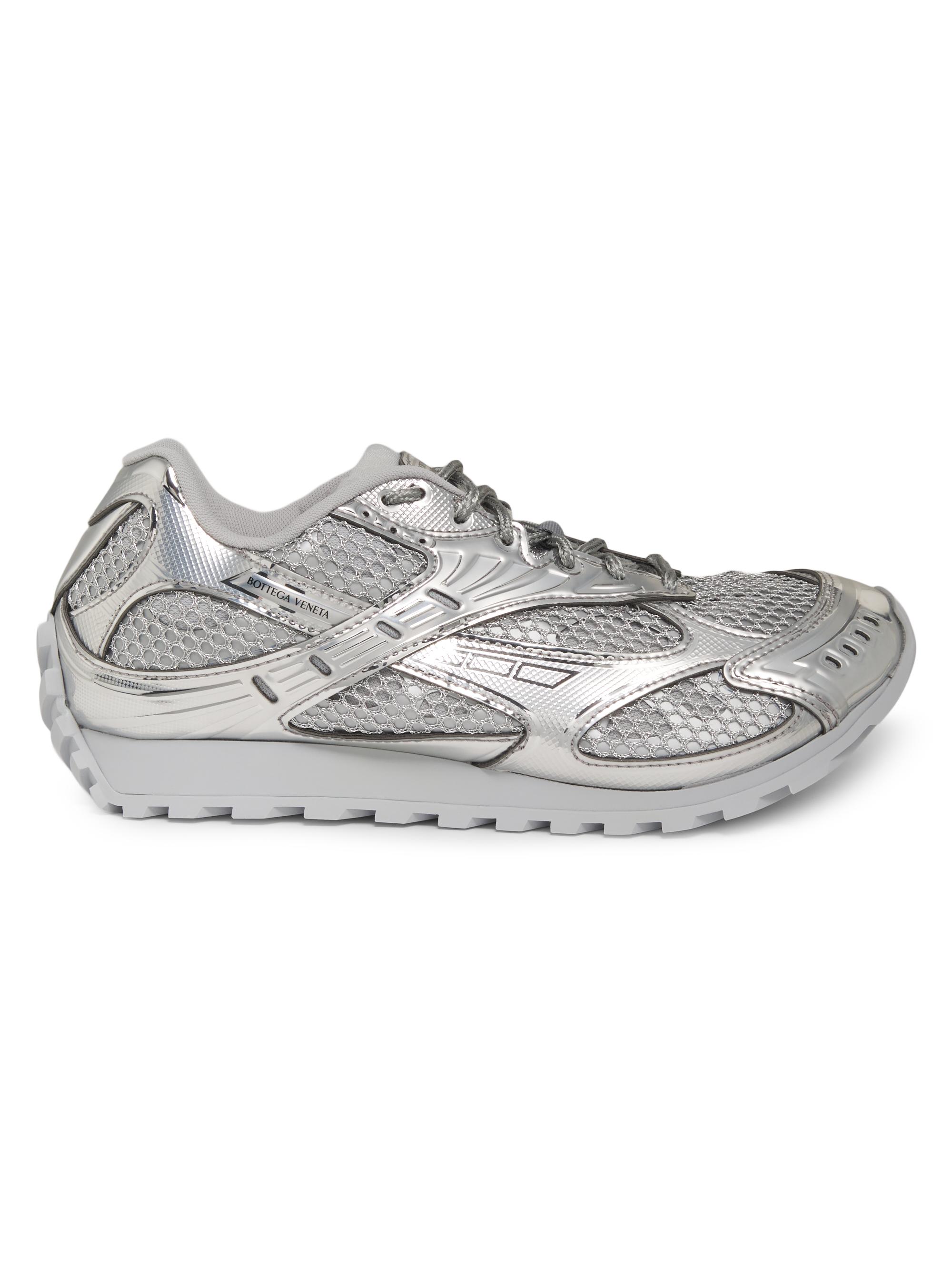 Bottega Veneta Women's Orbit Technical Low-Top Sneakers - Silver