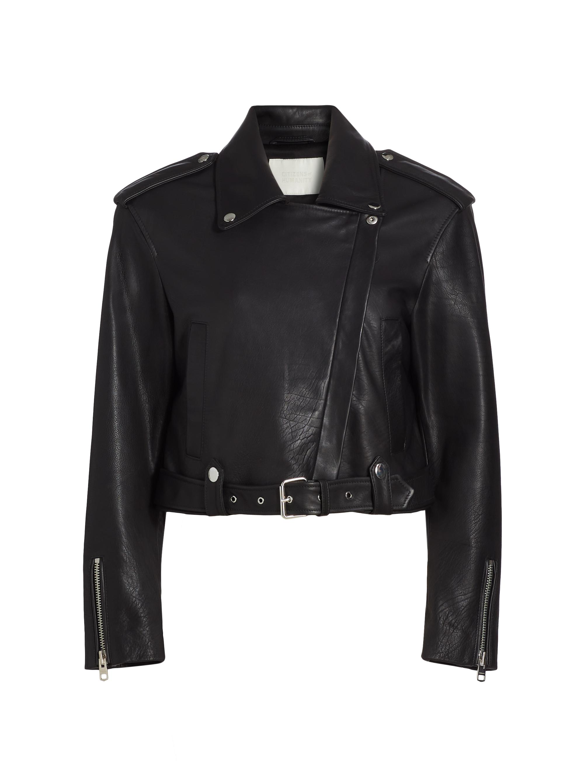 Citizens of Humanity Kindra Cropped Moto Jacket | Saks Fifth Avenue