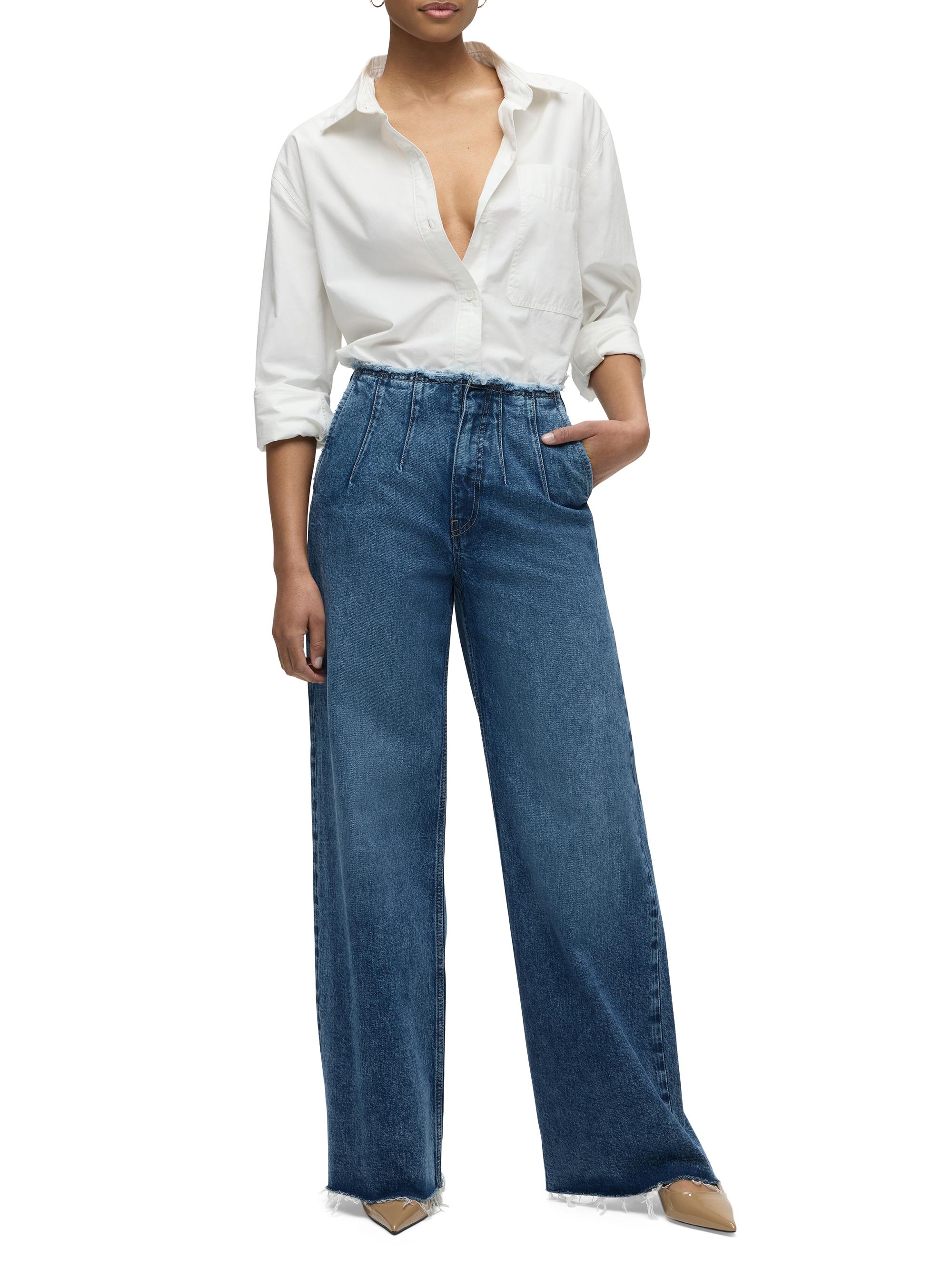 Hudson Jeans James High-Rise Wide-Leg Jeans | Saks Fifth Avenue