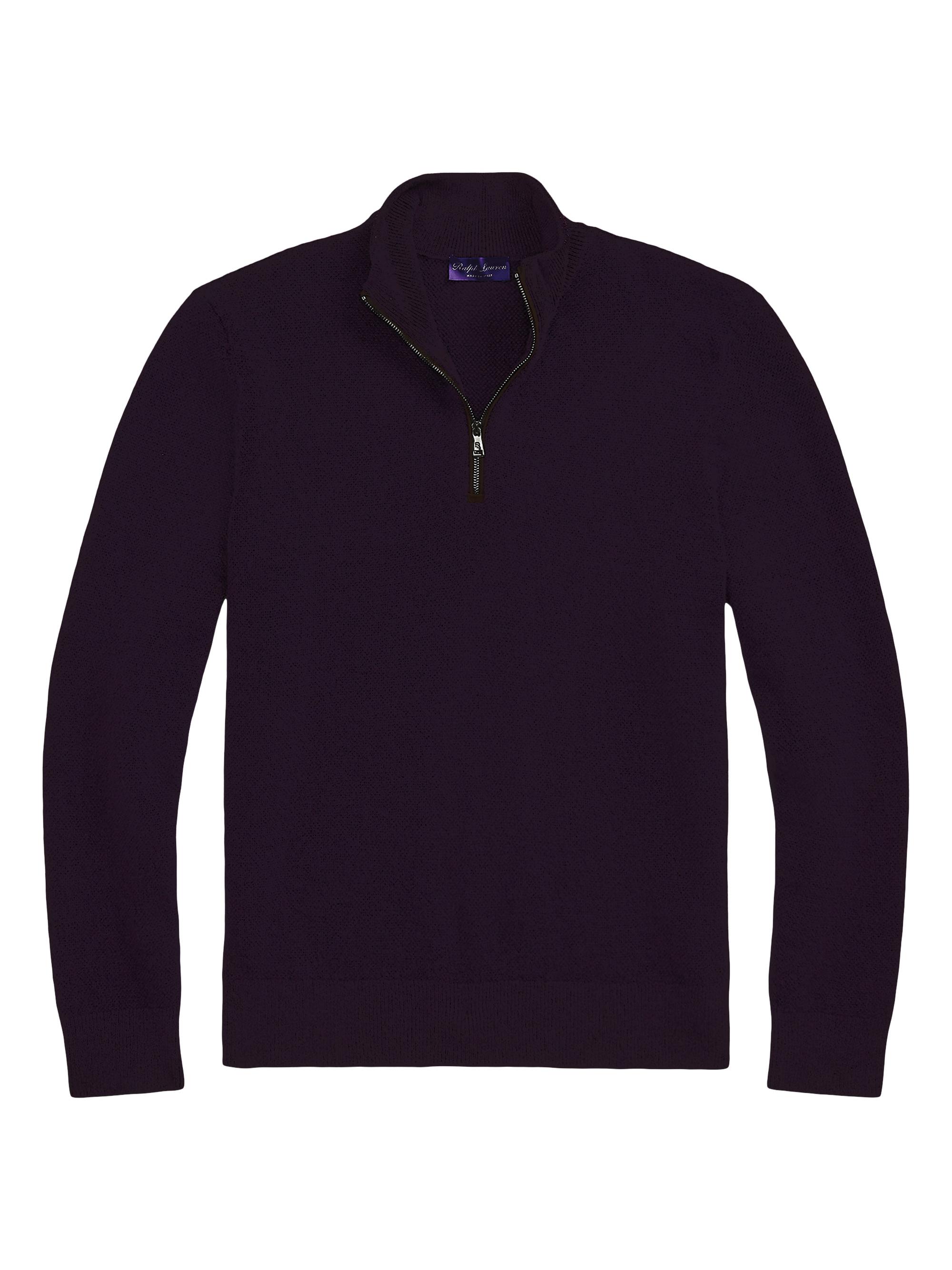Ralph Lauren Purple Label Men's Cashmere Birdseye Knit Sweater - Manor Purple Multi