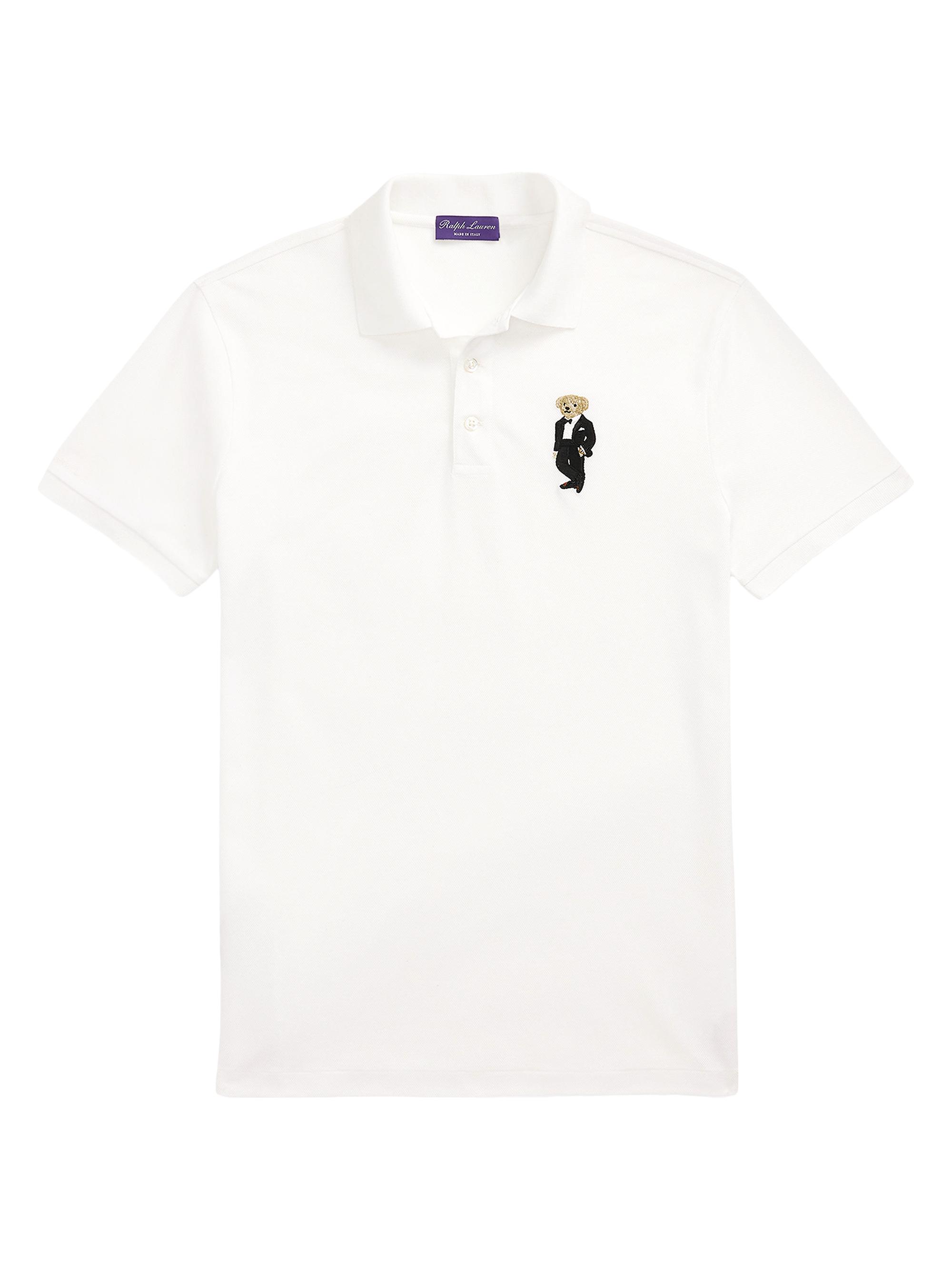 Ralph Lauren Purple Label Men's Double-Mercerized Cotton Polo Shirt - Classic White