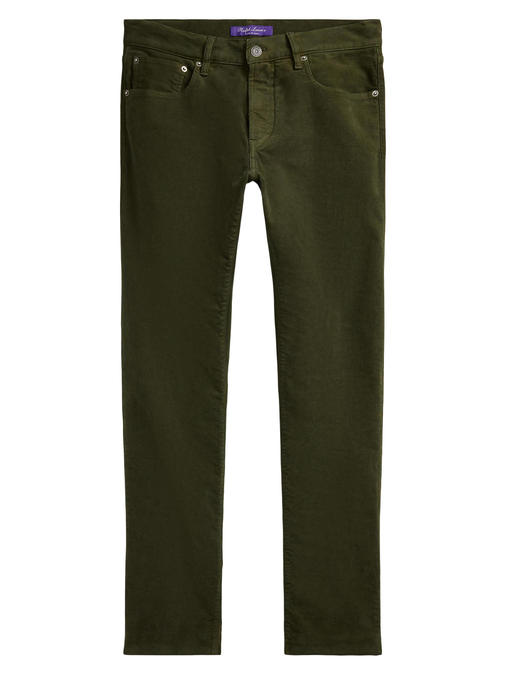 Ralph Lauren Purple Labelスリムフィット オリーブ Men's Green Purple Label Pants | Ralph Lauren