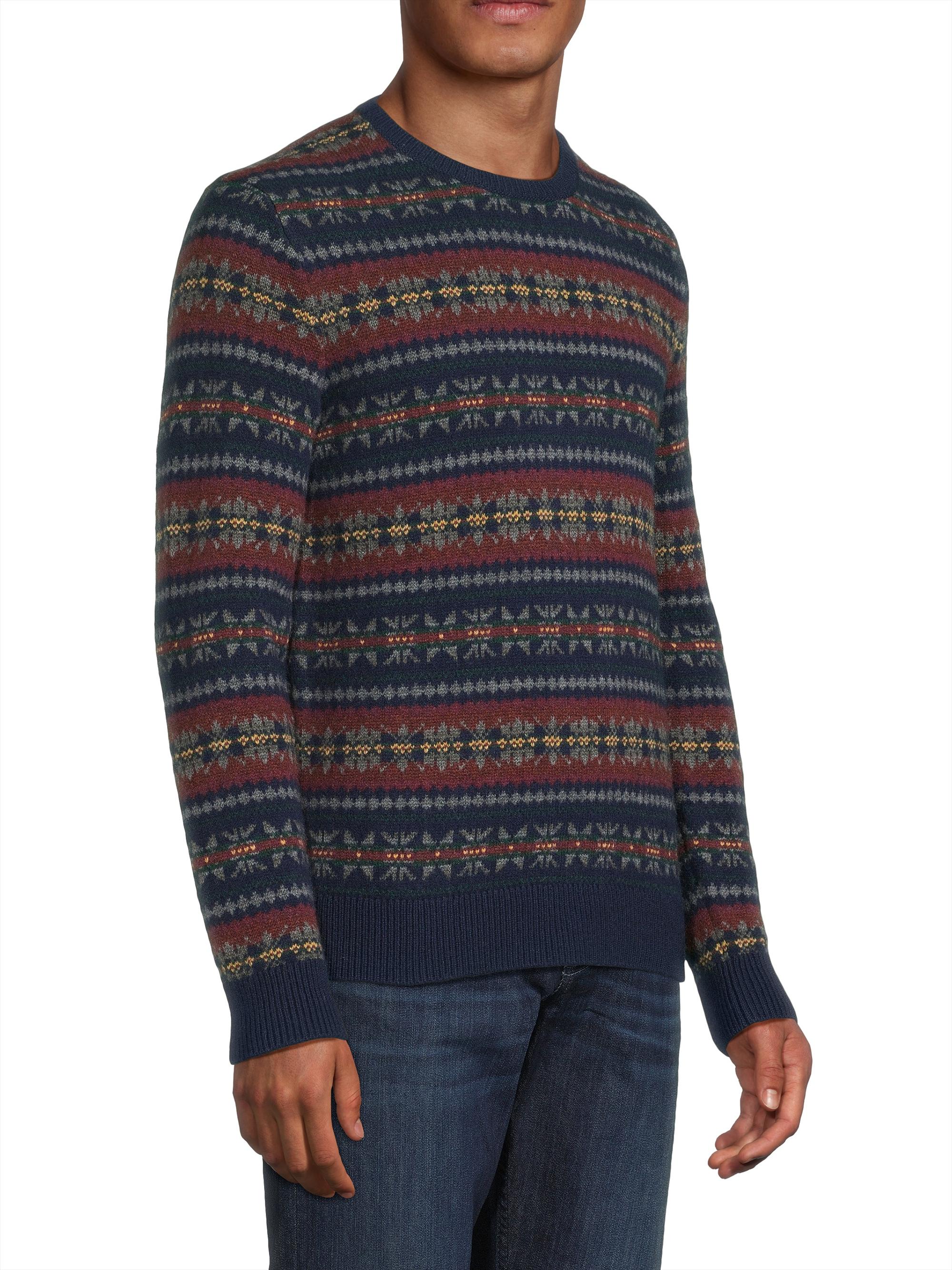Ralph Lauren Purple Label Fair Isle Jacquard Sweater | Saks Fifth