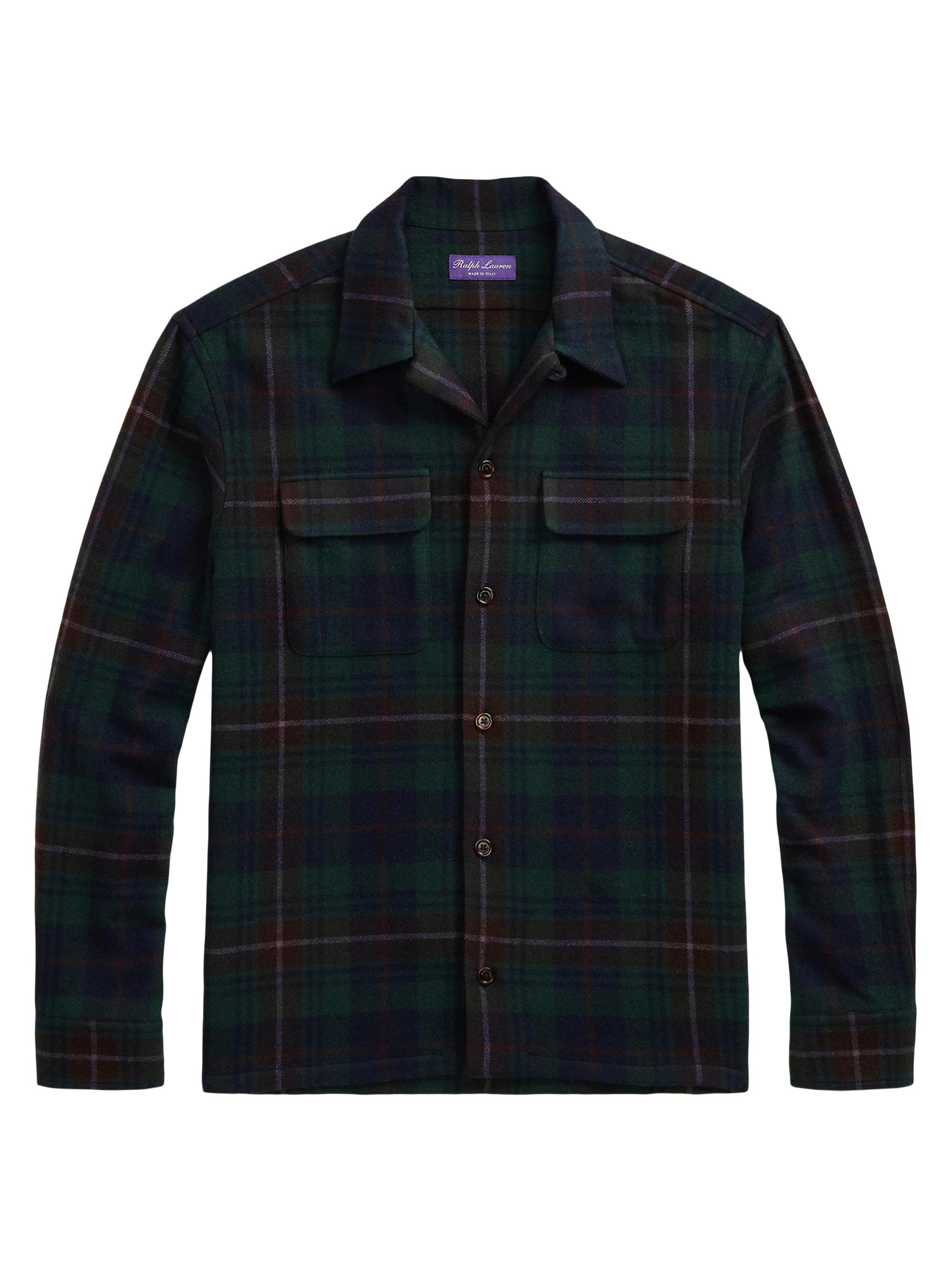Ralph Lauren Purple Label Plaid Cashmere Shirt | Saks Fifth Avenue