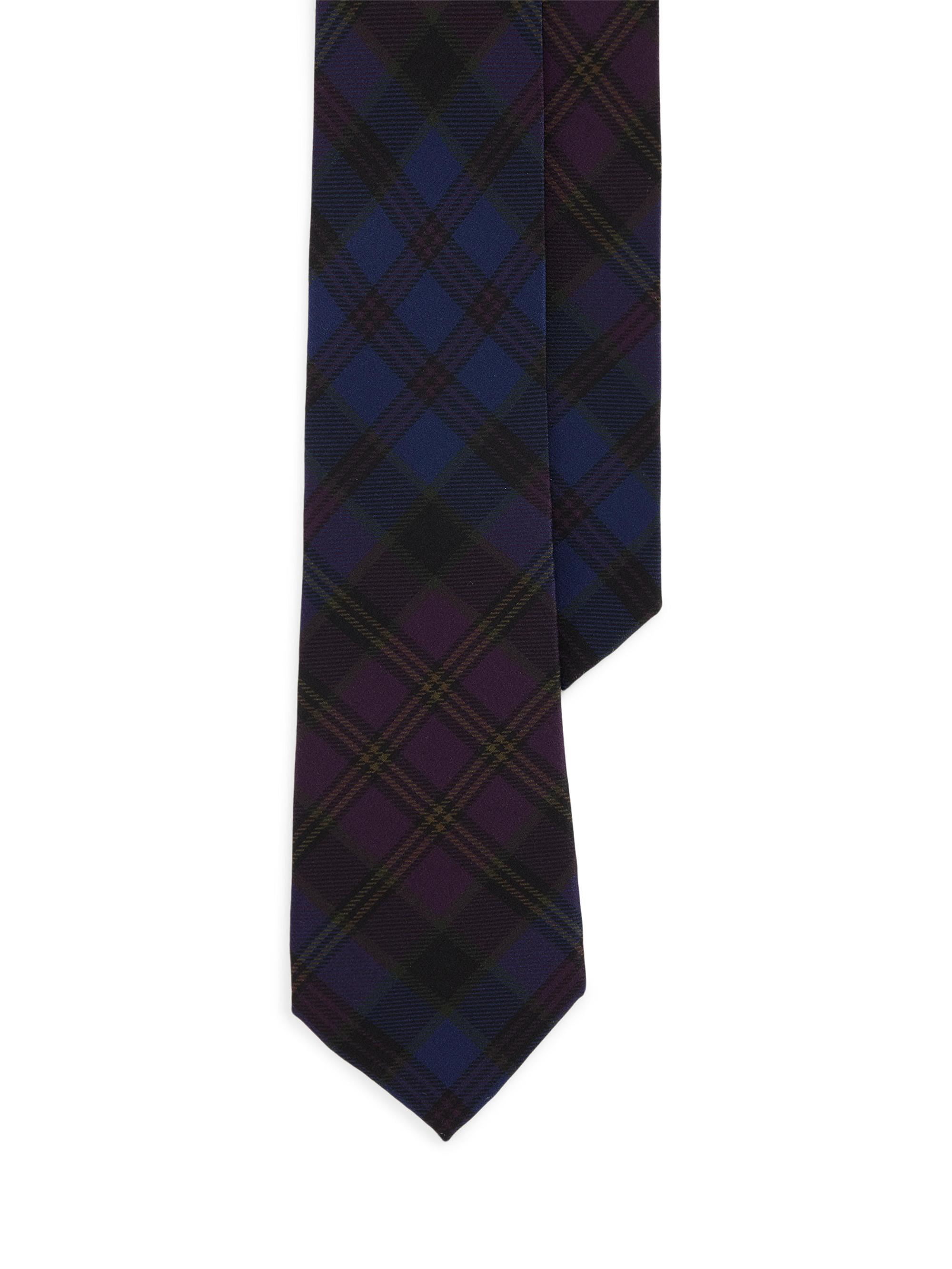 Ralph Lauren Purple Label Men's Tartan Silk Tie - Purple