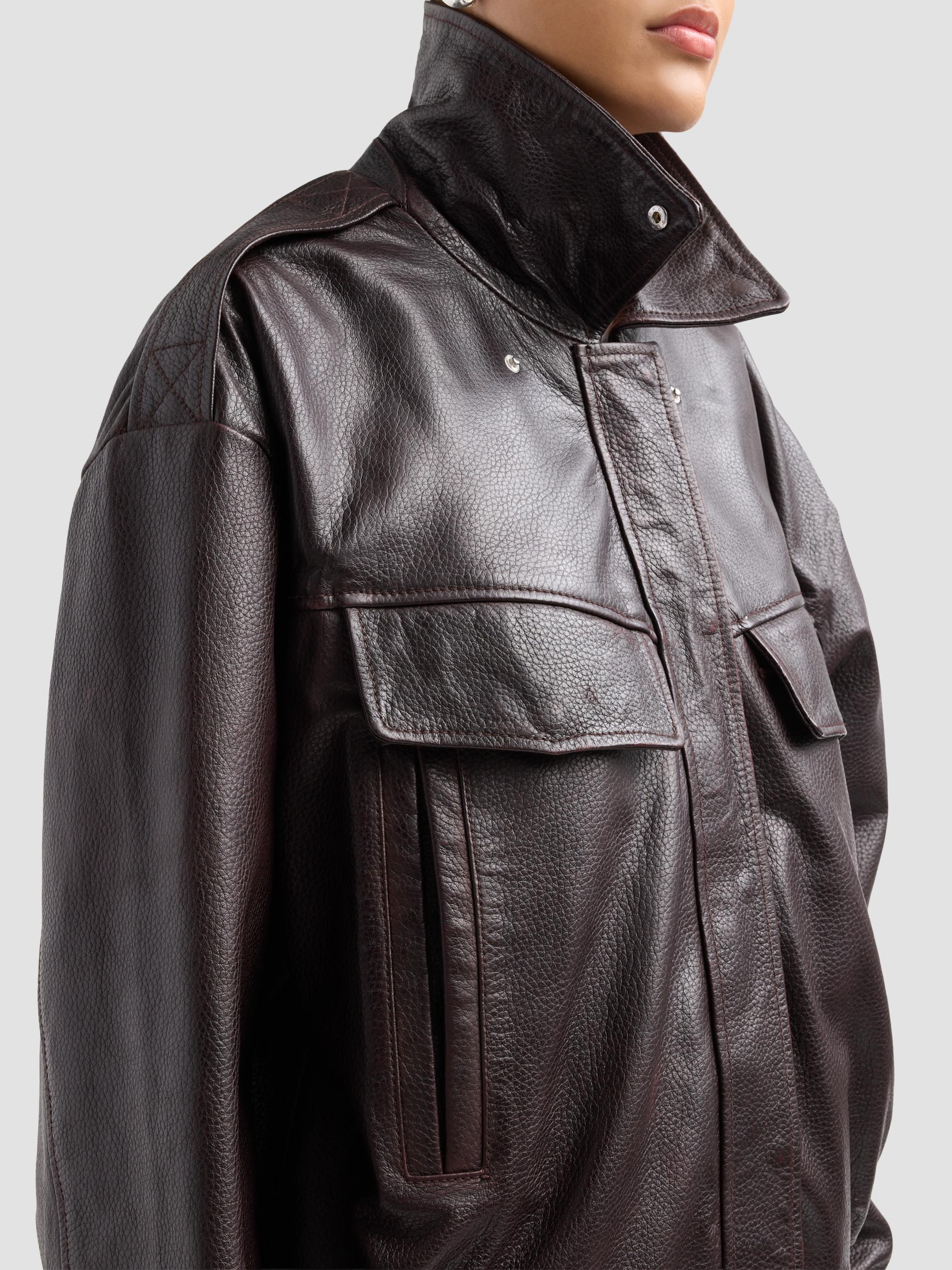 Lamarque Trevanna Leather Bomber Jacket | Saks Fifth Avenue