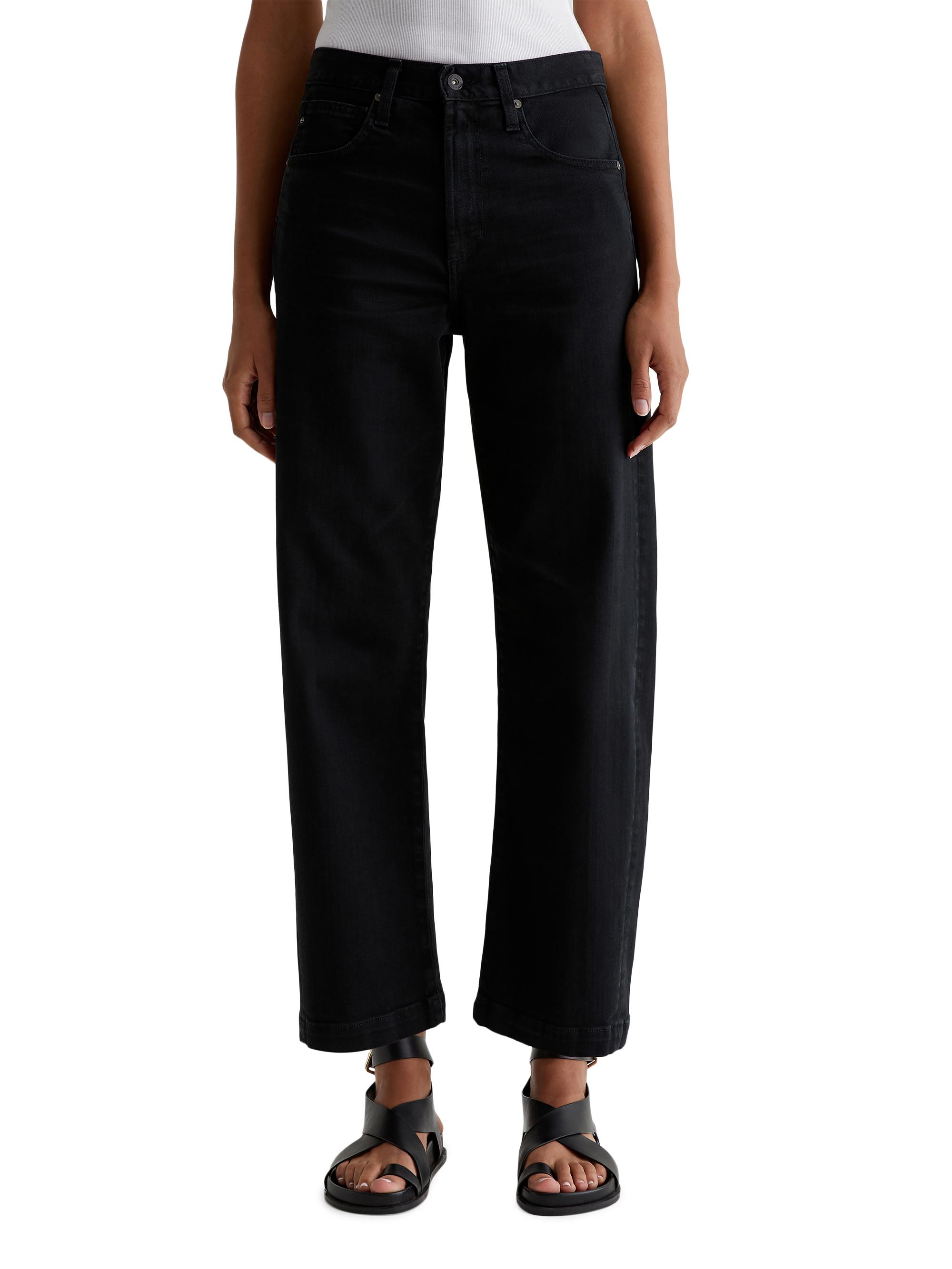 AG Jeans Women's Hattie Mid-Rise Straight-Leg Jeans - Seven Years Vintage Onyx