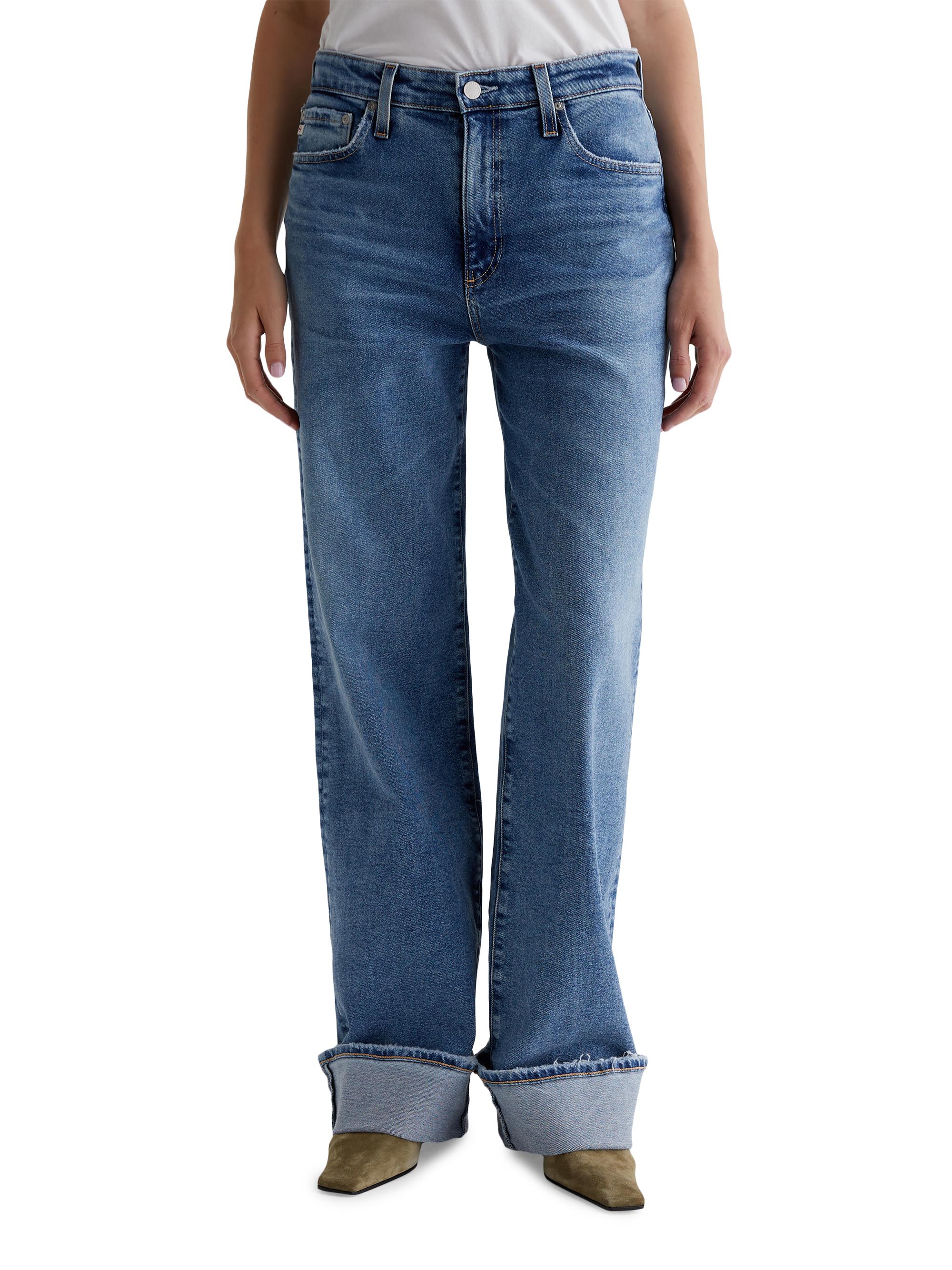 AG Jeans Women's Kora Mid-Rise Wide-Leg Jeans - Eighteen Years Atlantic
