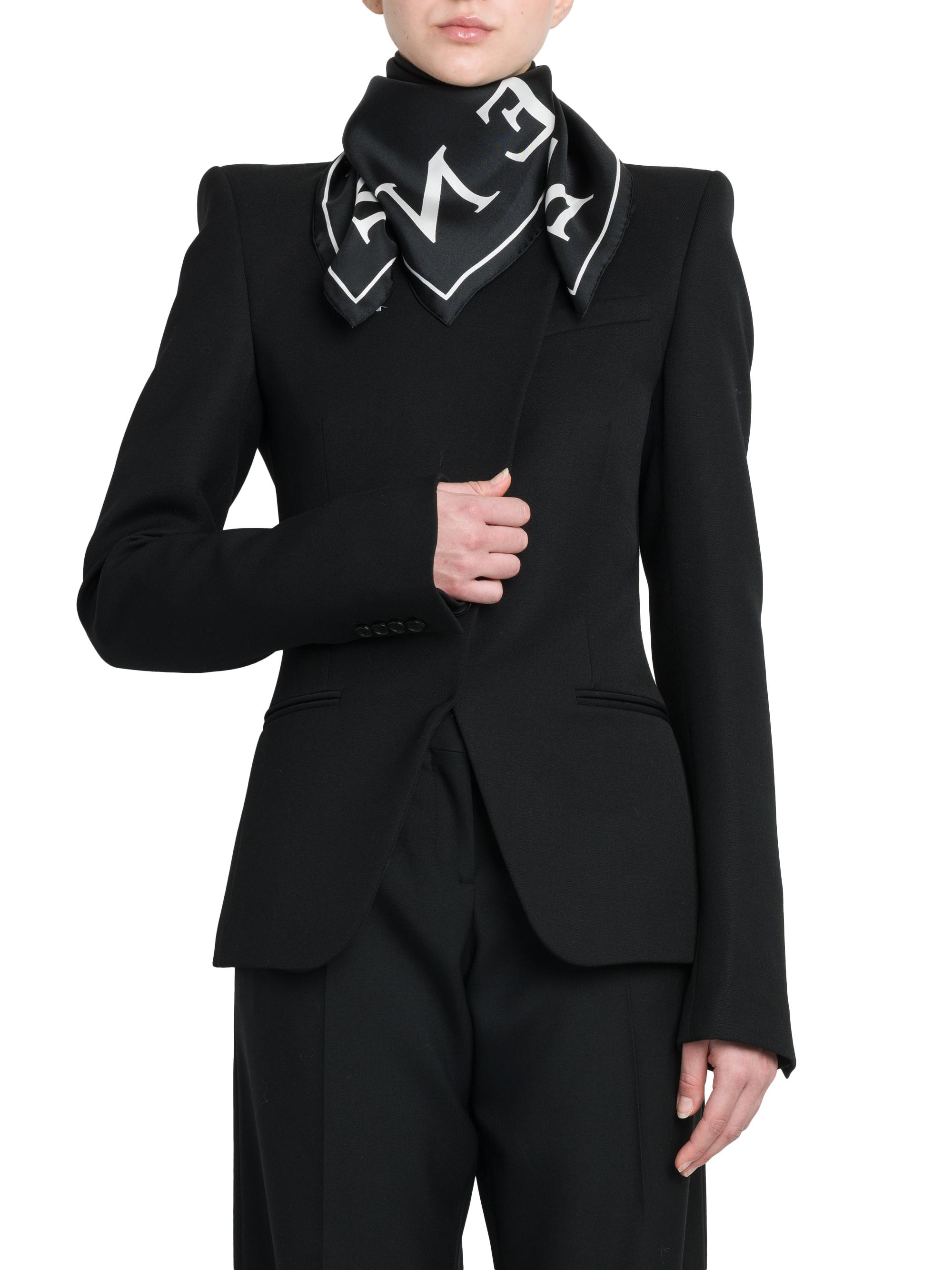 McQueen Leopard Skull Wool Scarf | Saks Fifth Avenue