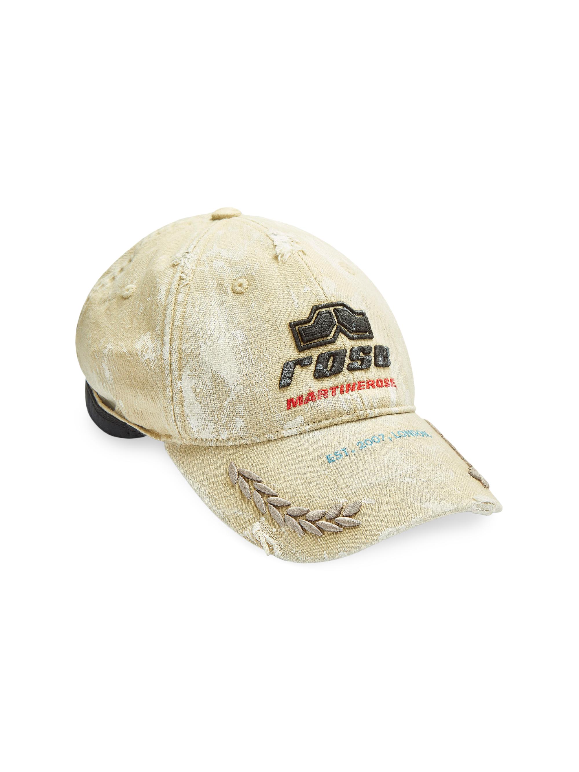 MARTINE ROSE ROLLED CAP キャップ Martine Rose Logo Cotton Rolled Back Baseball Cap | Saks Fifth Avenue