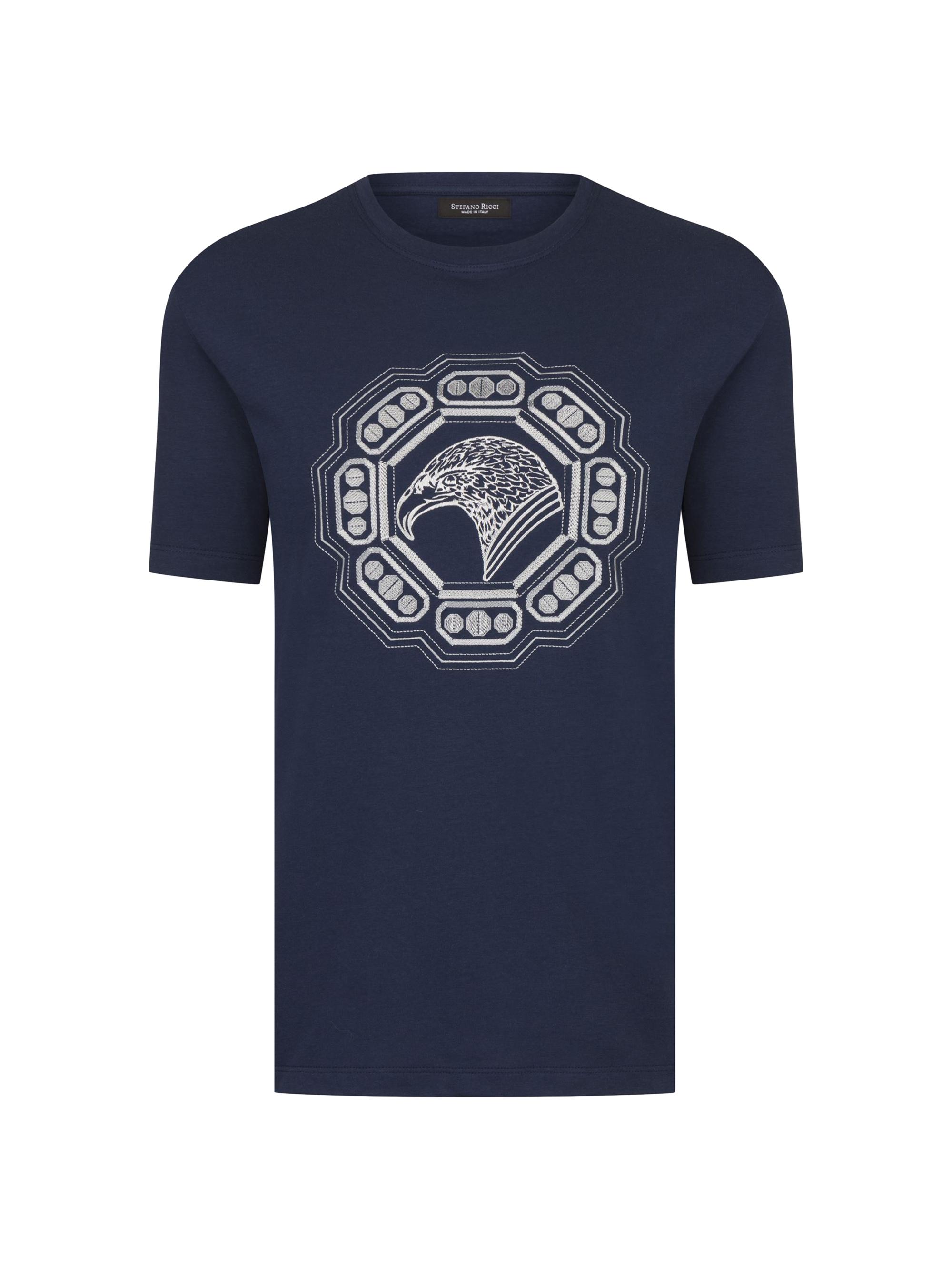 Stefano Ricci Men's T-Shirt - Dark Blue