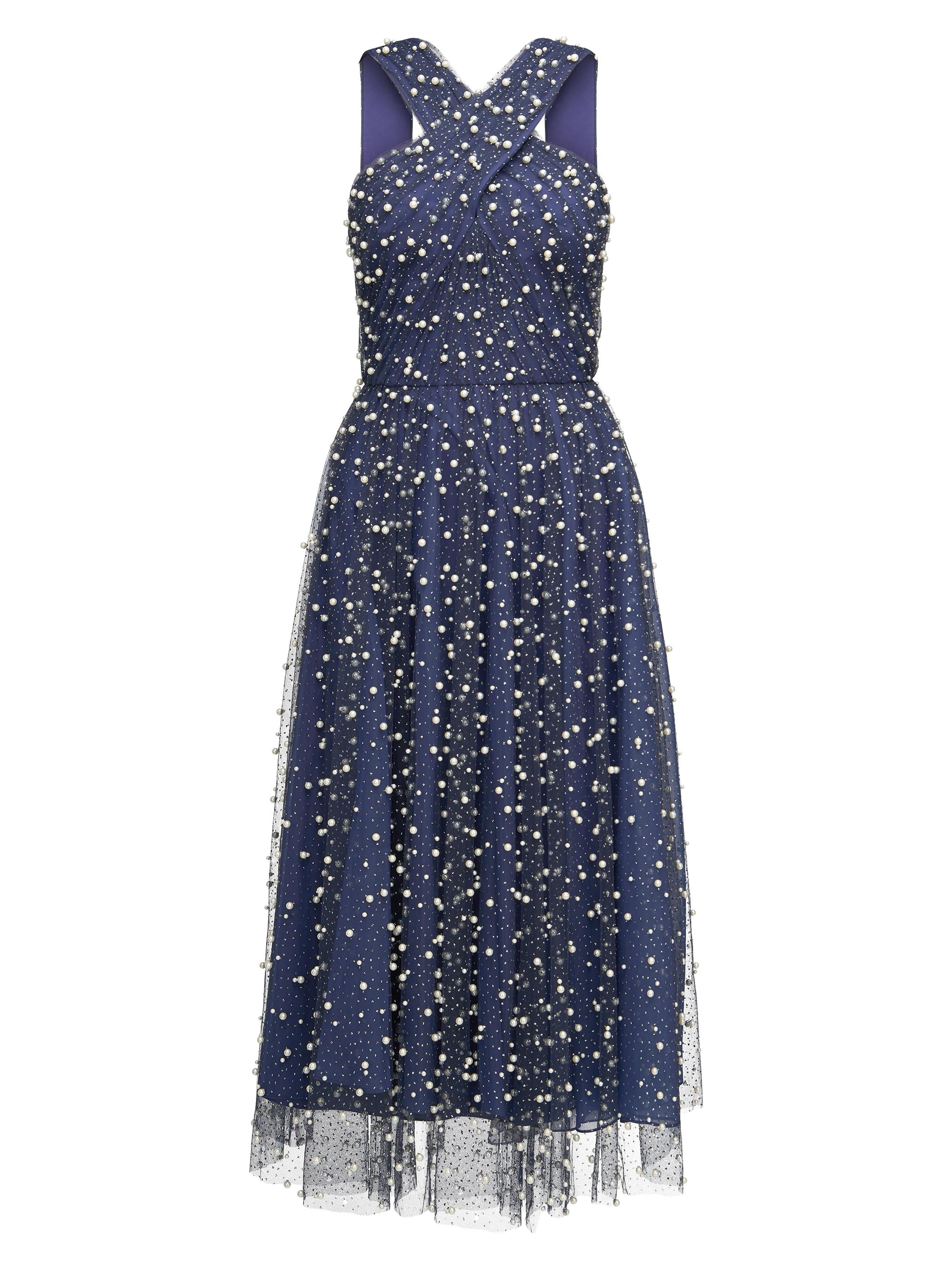 knee length dresses for ladies Theia Midi Dress