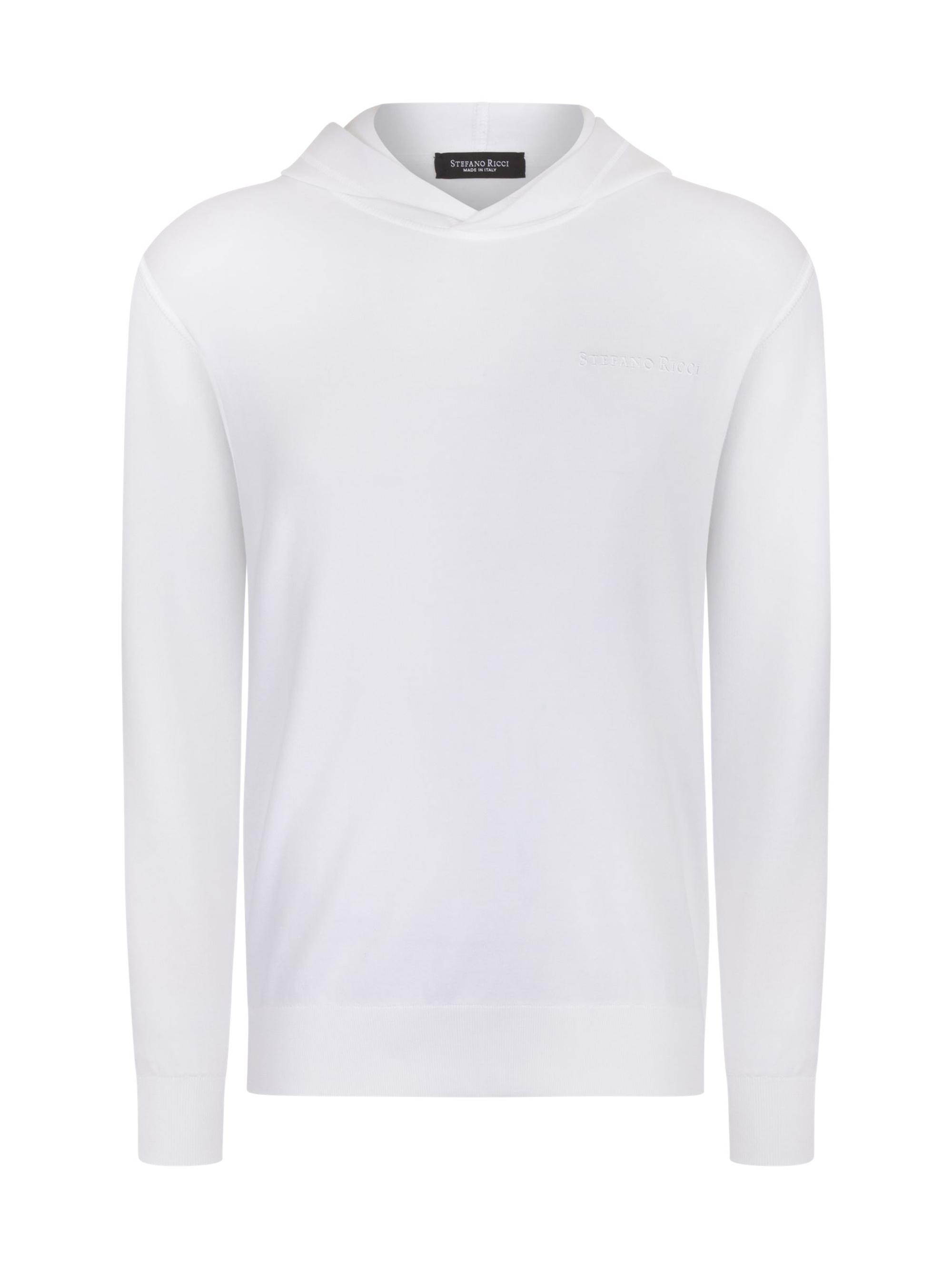 Stefano Ricci Men's Hooded Sweater - White