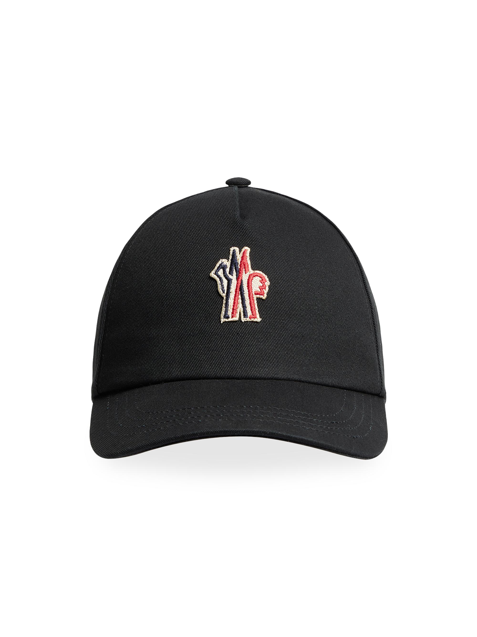 Moncler Grenoble Men's Logo Adjustable Baseball Cap - Black