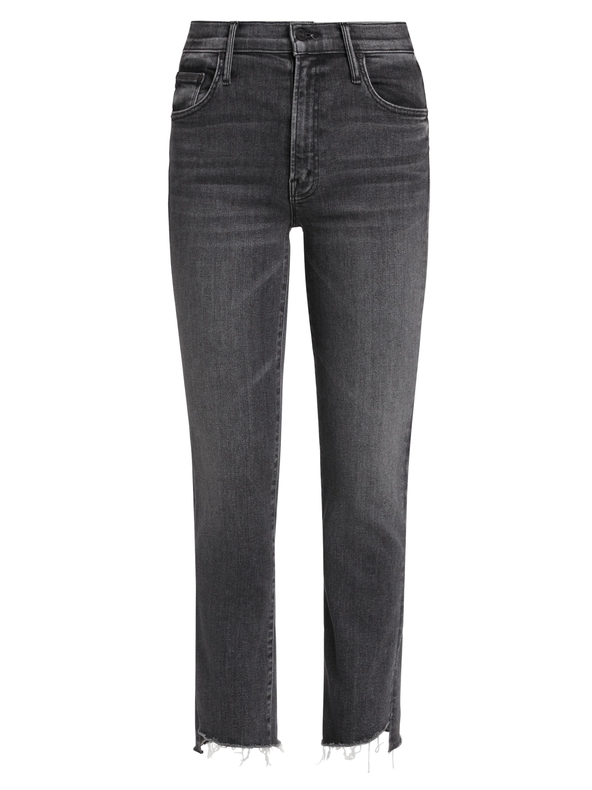 Mother Women's The Insider Crop Step Fray Jeans - Up In Smoke