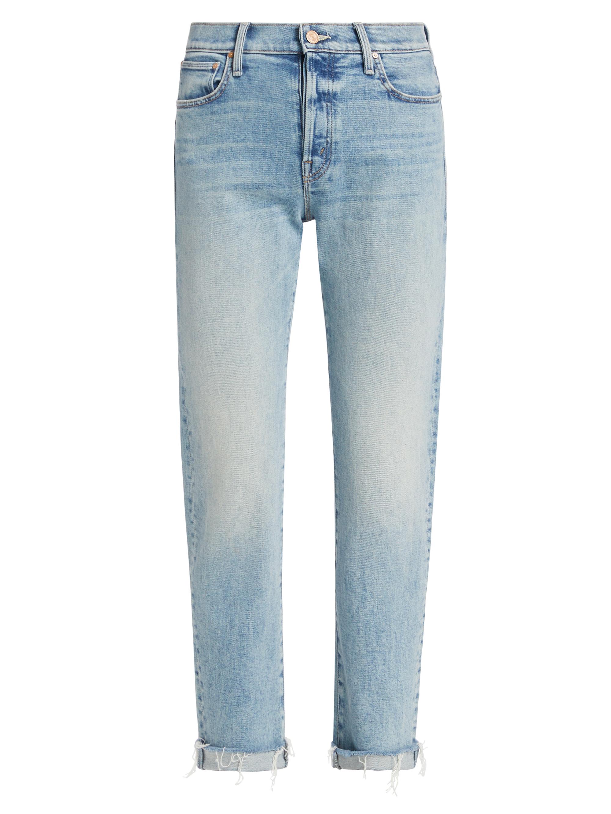 Mother Women's The Scrapper Cuff Ankle Fray Slim Jeans - Sneak Peak