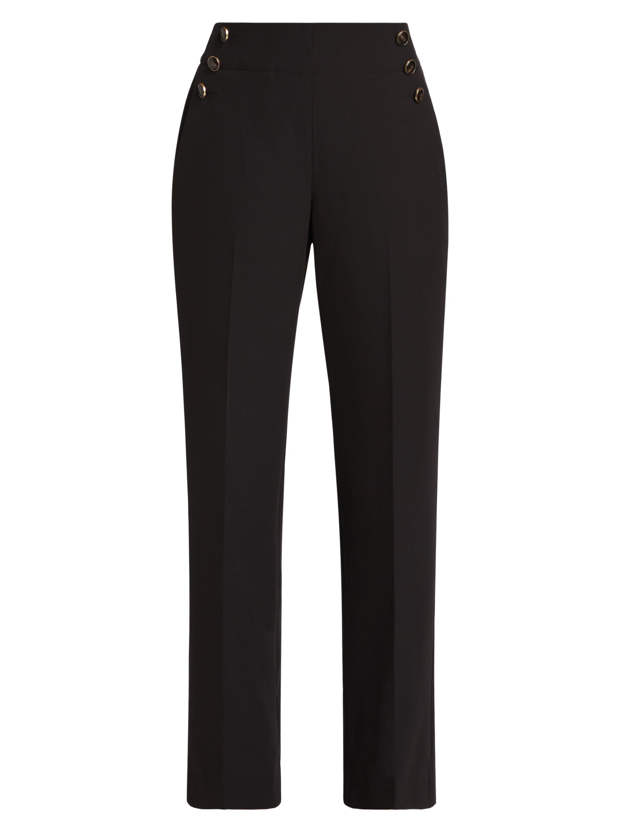 Elie Tahari Women's The Jolie Straight-Leg Pants - Noir