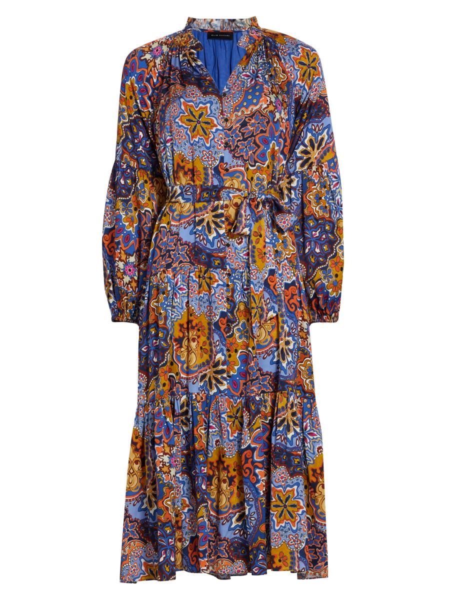 Elie Tahari The Sienna Paisley Silk Dress | Saks Fifth Avenue