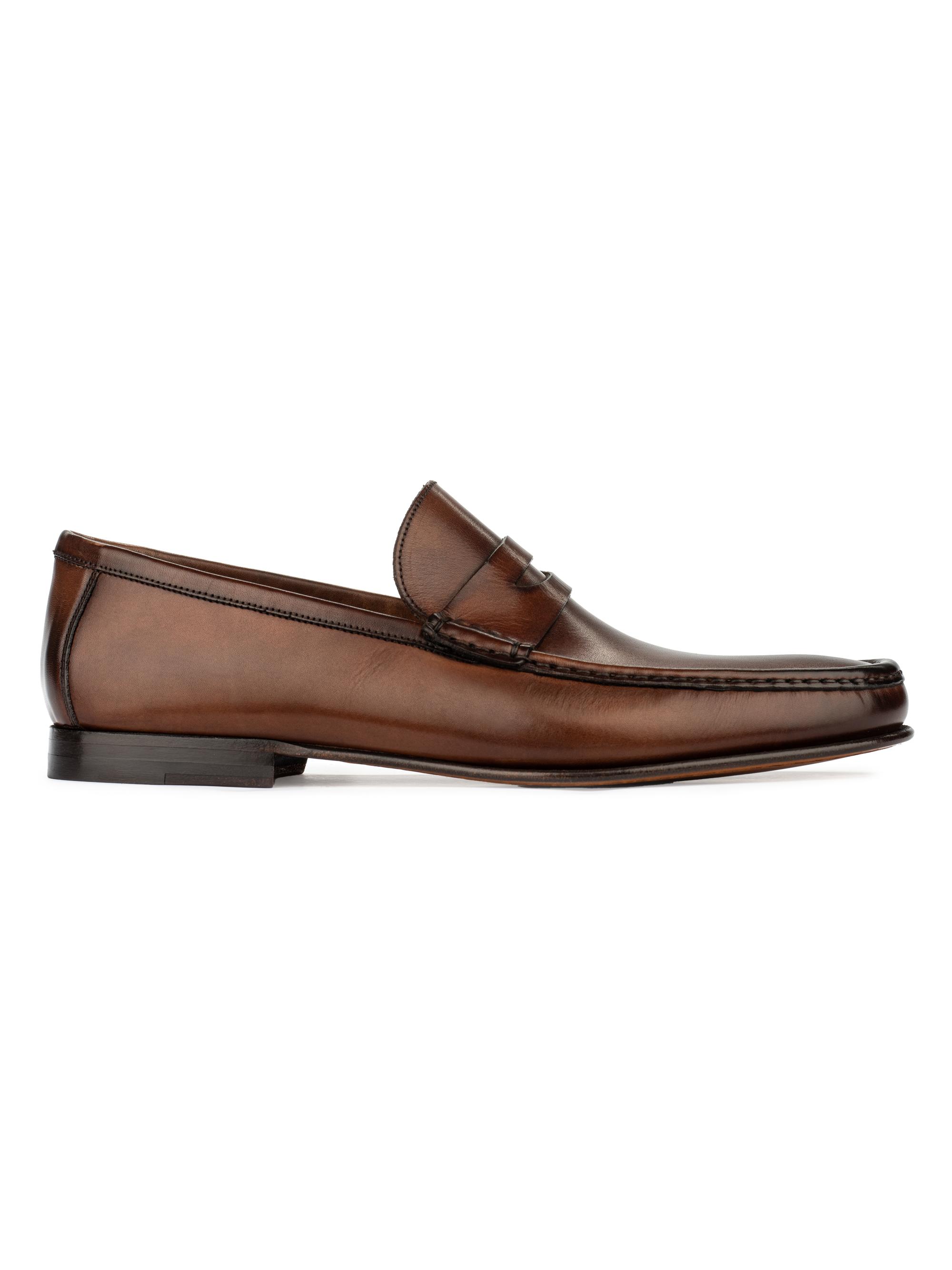 To Boot New York Men's Clapton Leather Penny Loafers - Crust Marrone