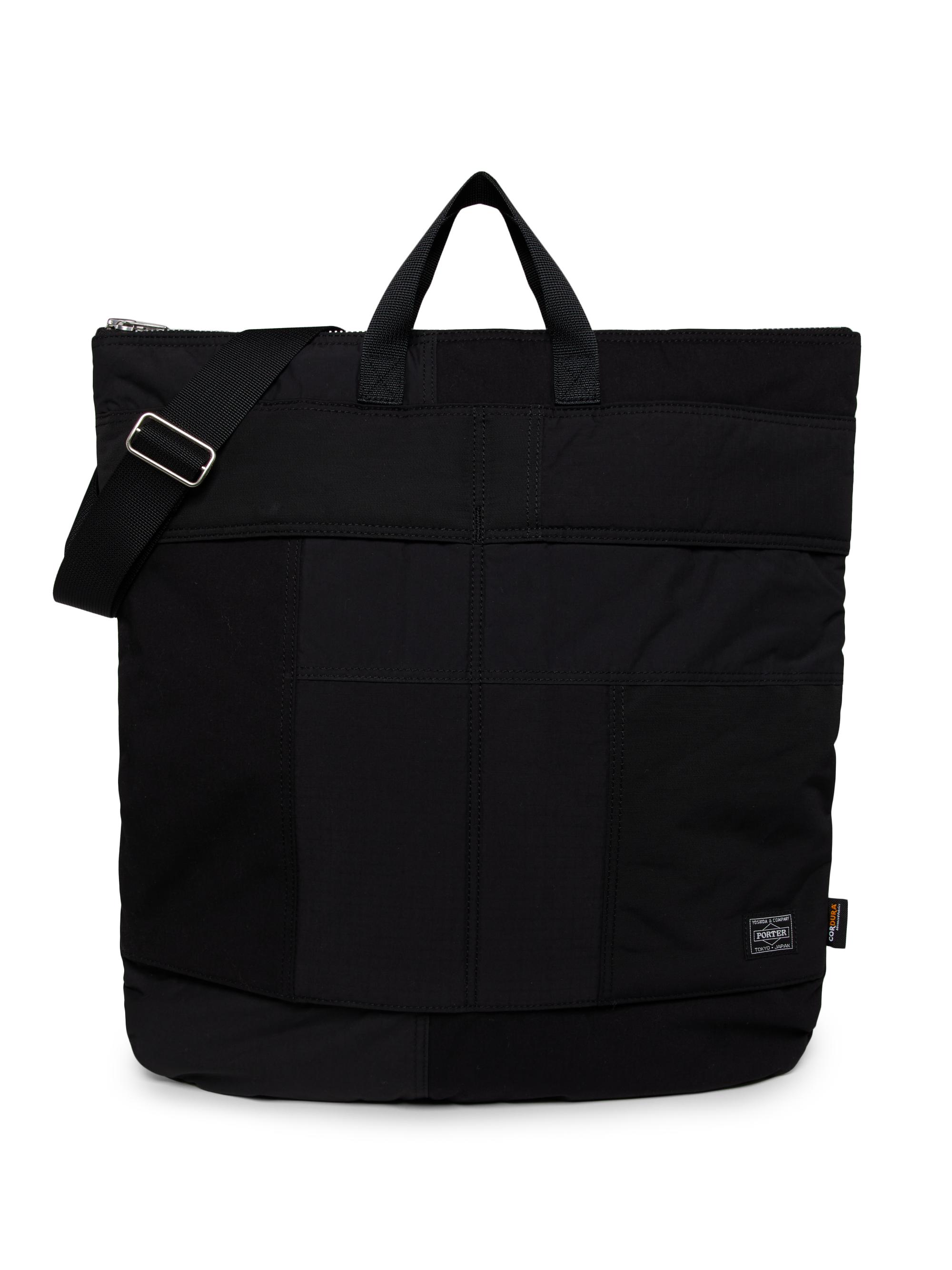 Comme des Garcons SHIRT Men's Cordura Cotton-Nylon Patchwork Tote Bag - Black