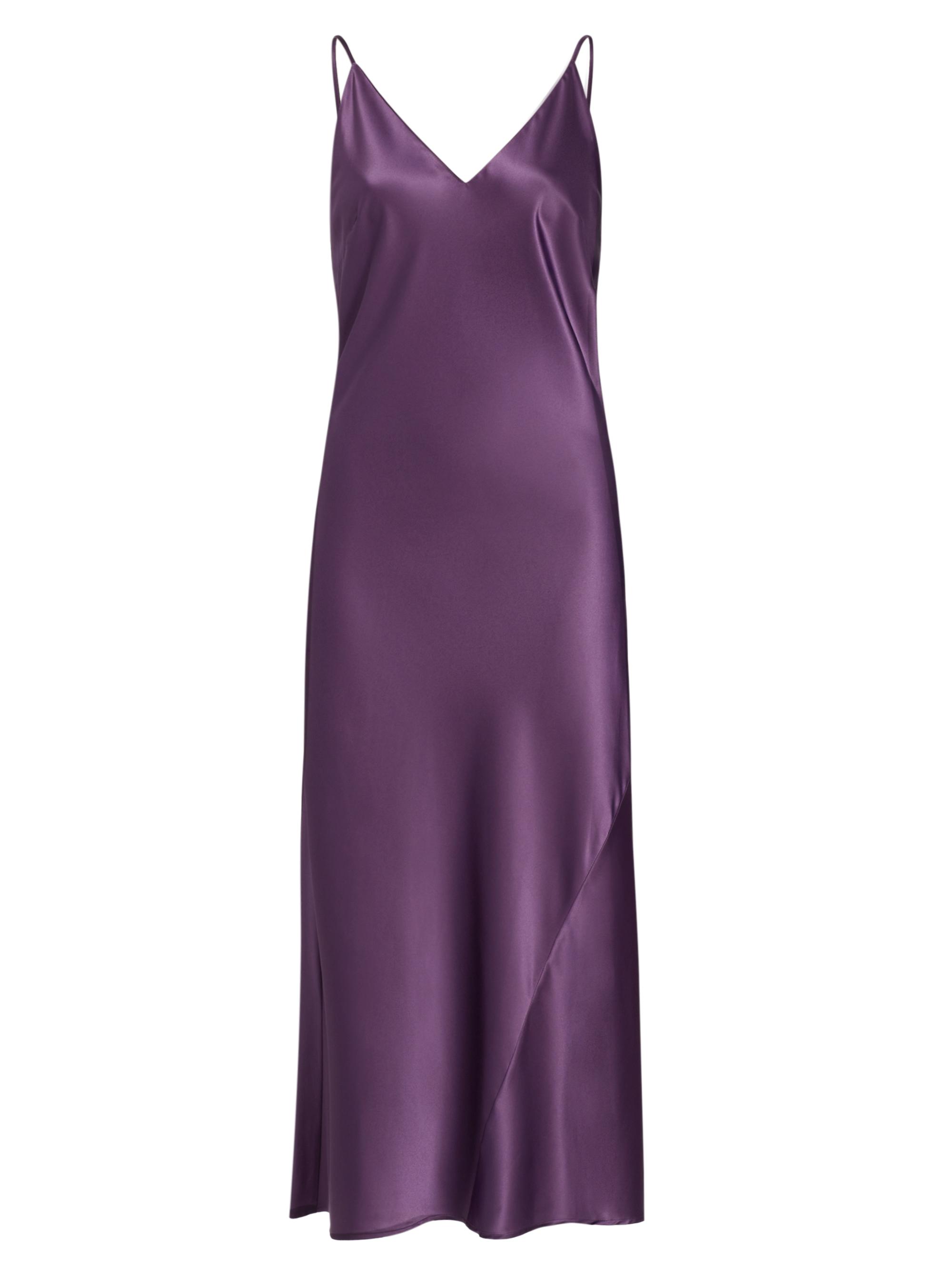 Natori Women's Glamour Satin Slip Midi-Dress - Imperial Purple