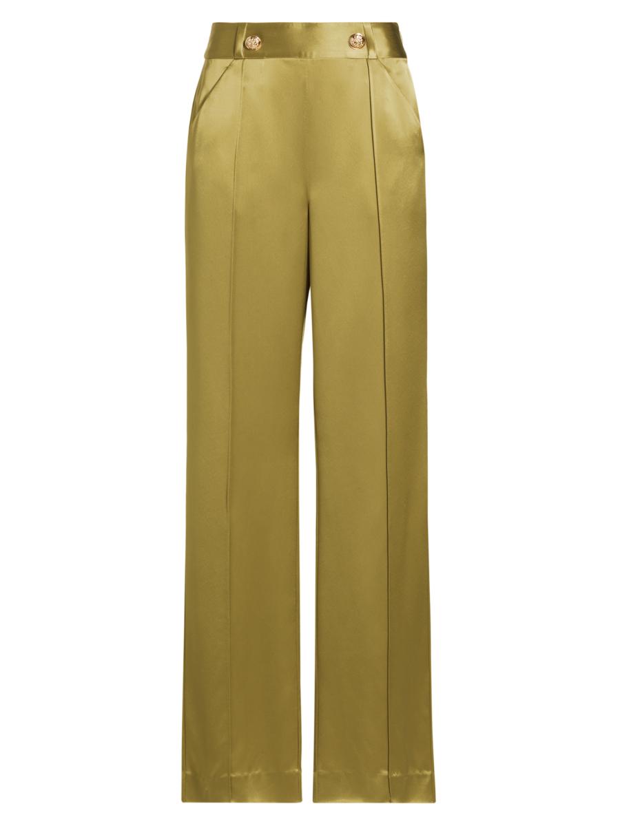 Cinq à Sept Rainer Satin Wide-Leg Pants | Saks Fifth Avenue