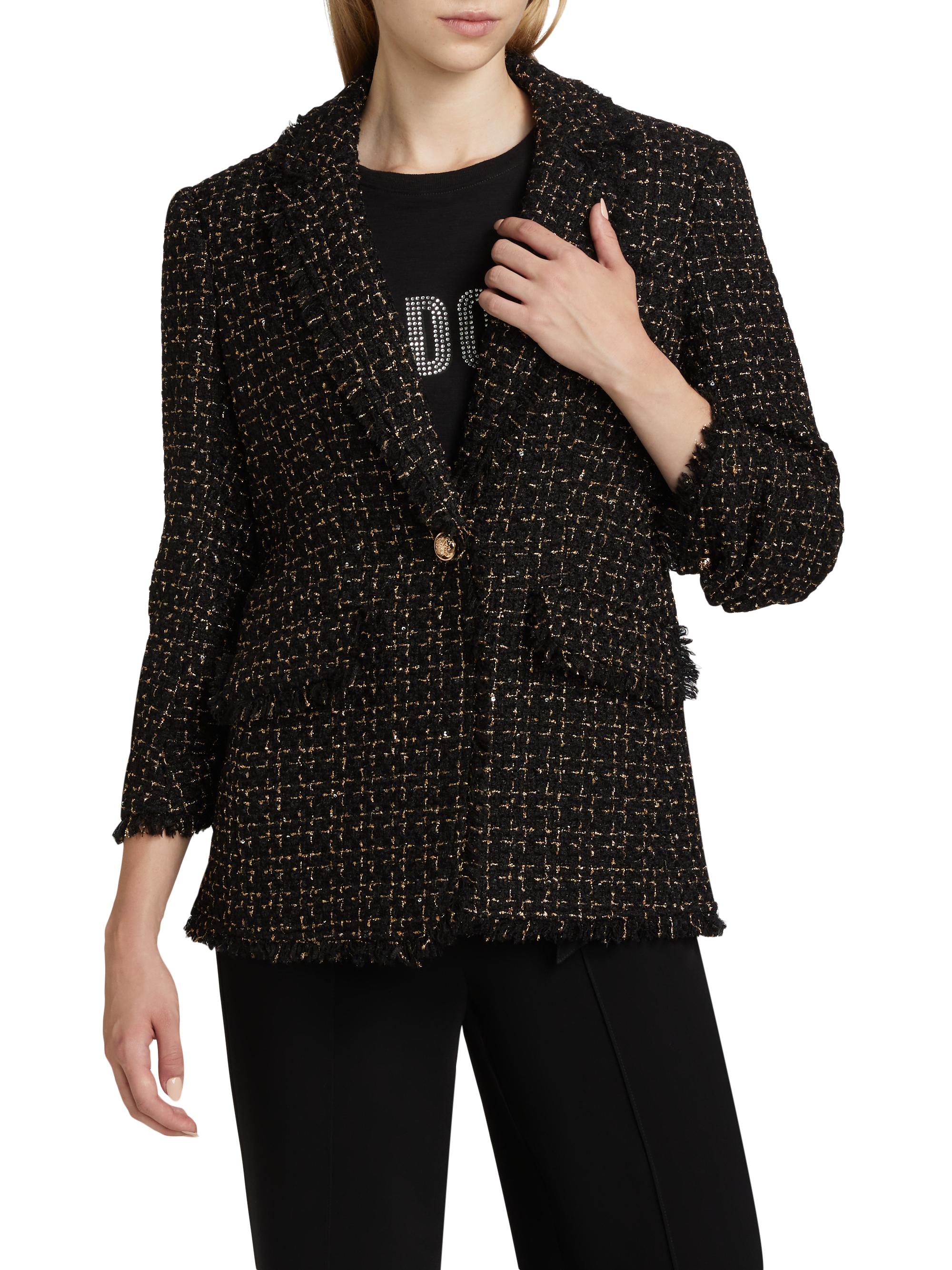 Cinq à Sept Sylvie Tweed Single-Breasted Blazer | Saks Fifth Avenue