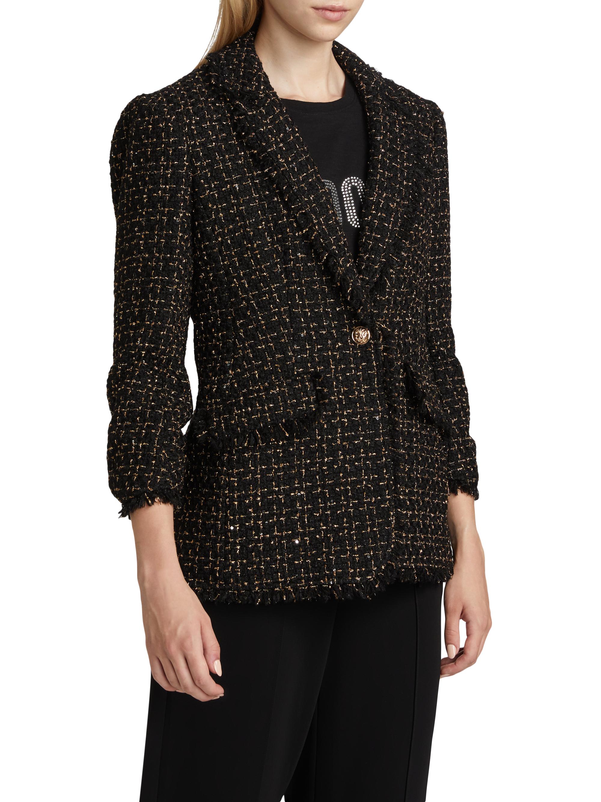 Cinq à Sept Sylvie Tweed Single-Breasted Blazer | Saks Fifth