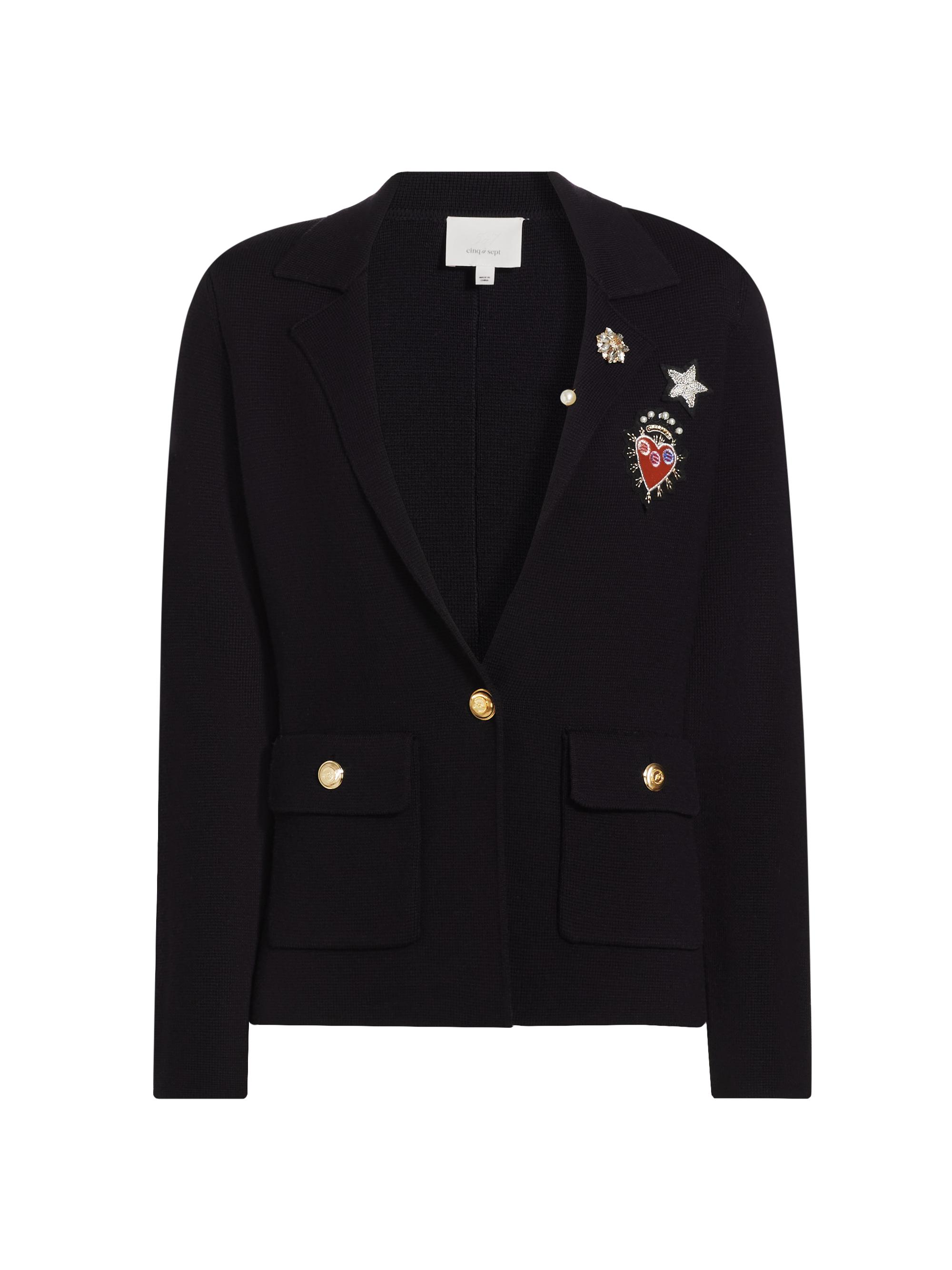CINQ A SEPT Women's Laynee Patchy Blazer - Black