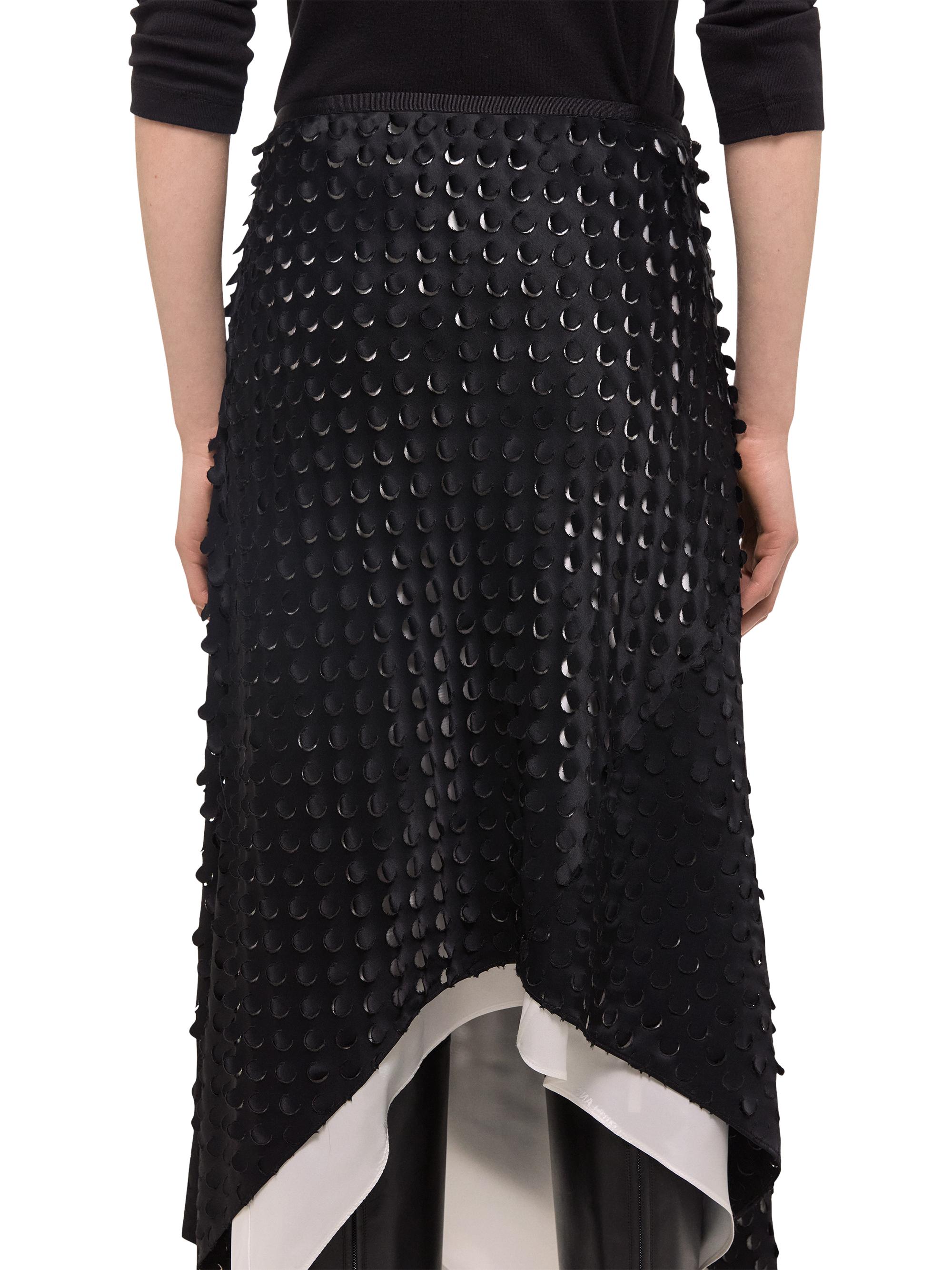 Helmut Lang Scarf-Hem Cut-Out Skirt | Saks Fifth Avenue