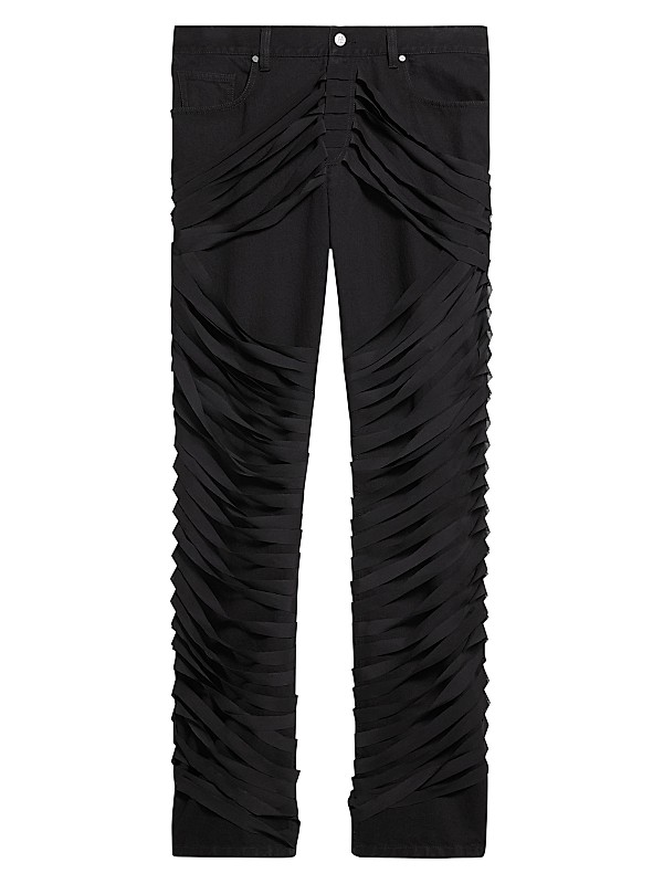 Shop Helmut Lang Ribbon Worker Mid-Rise Straight Jeans Shop Helmut Lang Ribbon Worker Mid-Rise Straight Jeans