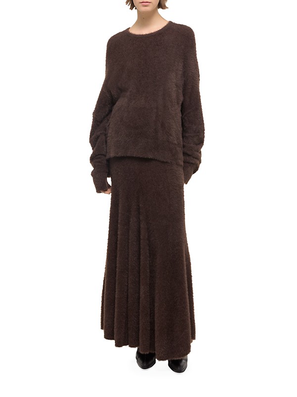 Shop Helmut Lang Apex Oversized Eyelash Crewneck Sweater Shop Helmut Lang Apex Oversized Eyelash Crewneck Sweater