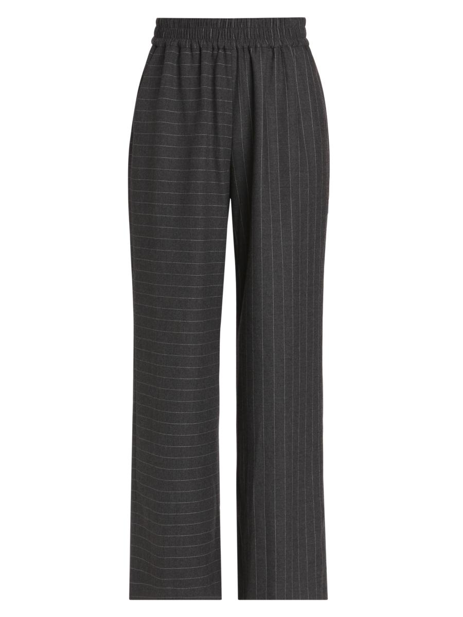 【ALICE+OLIVIA】Eric Pants With Stripe - Candy Eric Mid Rise Pant With Tux Stripe In Candy | Alice + Olivia