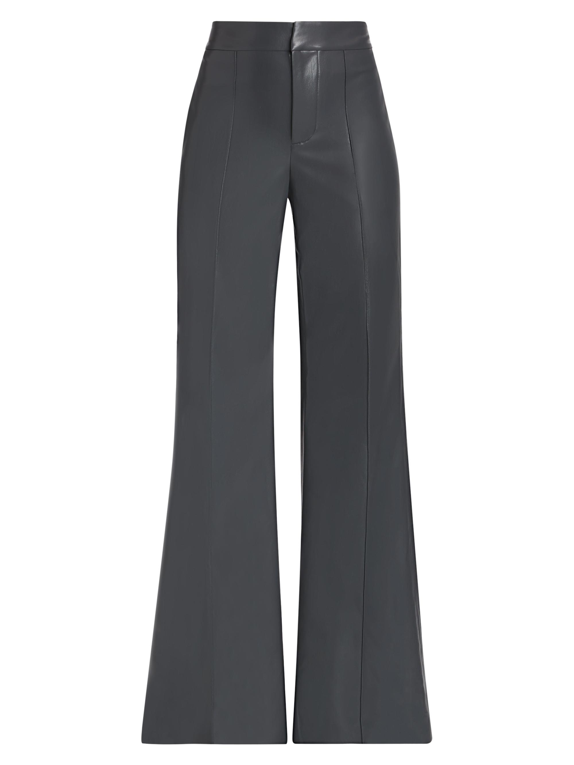 Alice + Olivia Women's Dylan Faux Leather High-Rise Pants - Midnight Blue