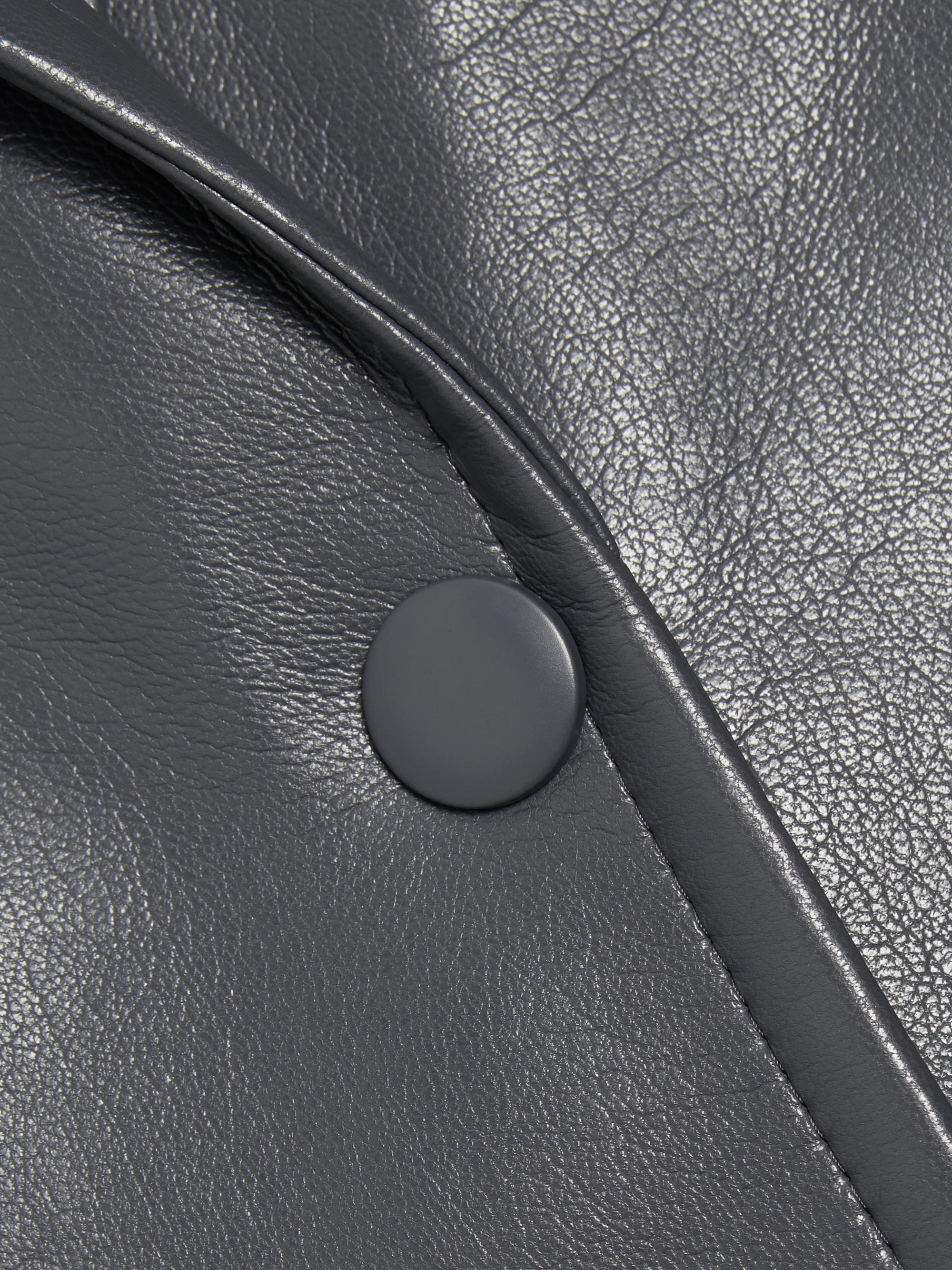 Alice + Olivia Breann Faux-Leather Single-Breasted Blazer | Saks