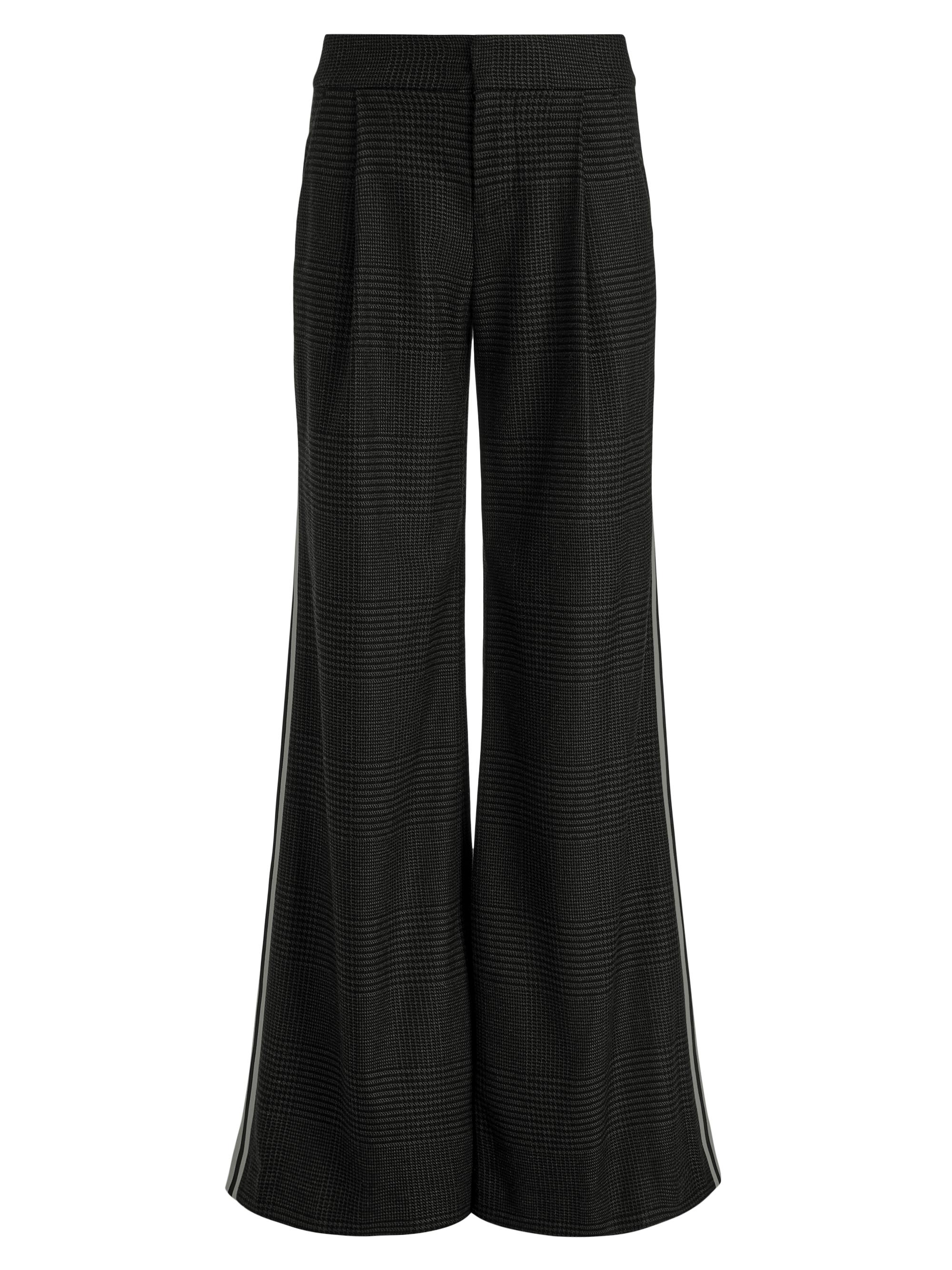 Alice + Olivia Women's Eric Mr Pant Racing Stripe Pants - Charcoal Grey Melange