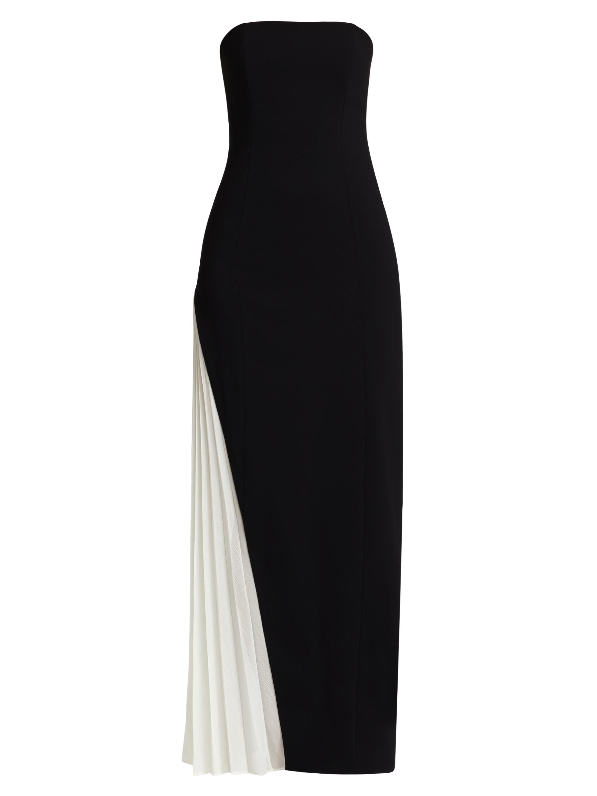 Alice + Olivia Women's Retha Strapless Maxi Dress - Black Off White