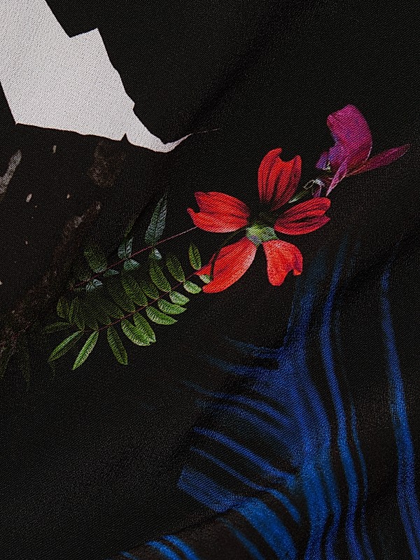 Shop Alice + Olivia Willa Floral Silk Placket Top | Saks Shop Alice + Olivia Willa Floral Silk Placket Top | Saks