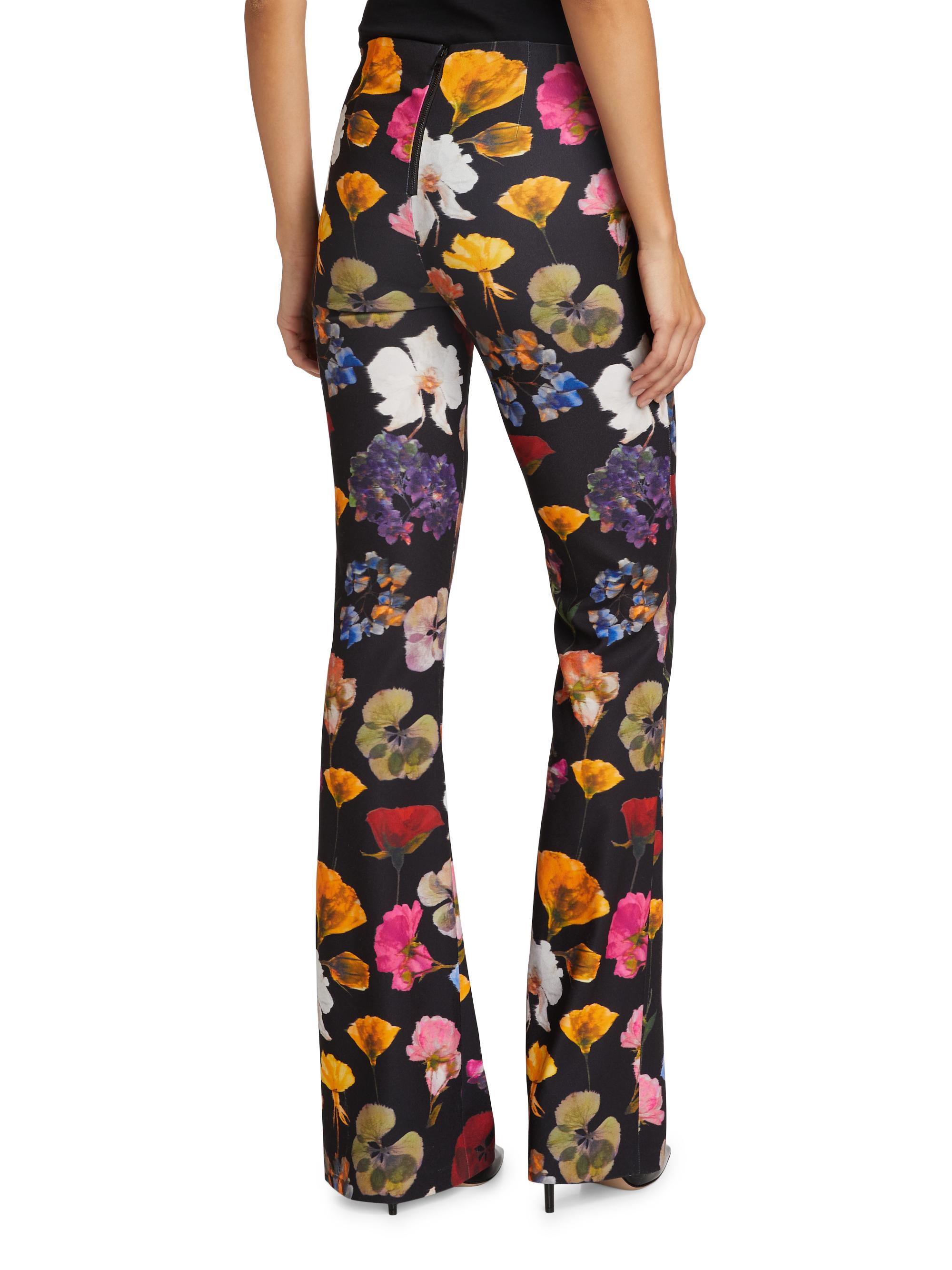 Alice + Olivia Floral Boot-Cut Pants | Saks Fifth Avenue