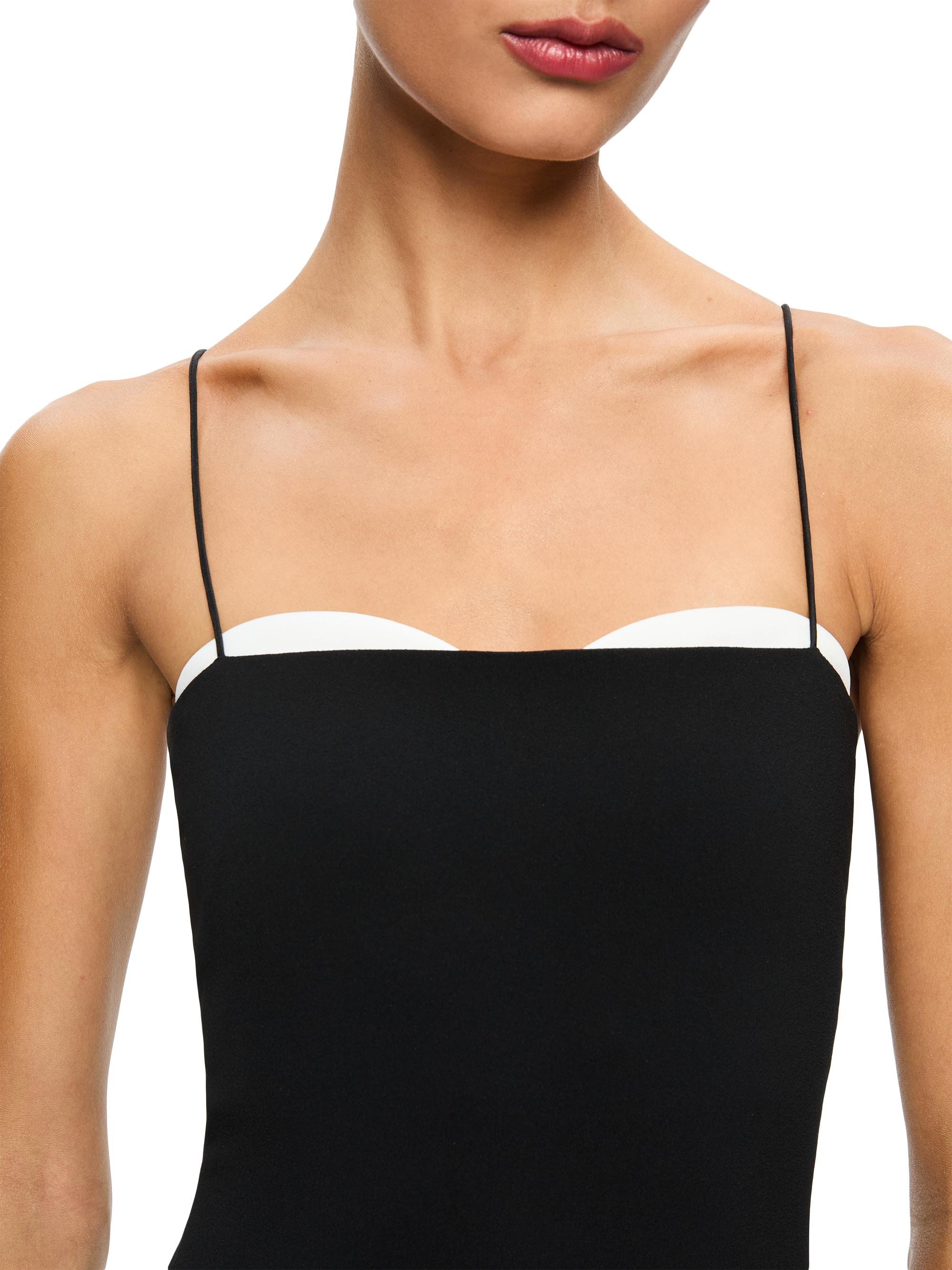 Alice + Olivia Ada Peekaboo Bustier Midi-Dress | Saks Fifth