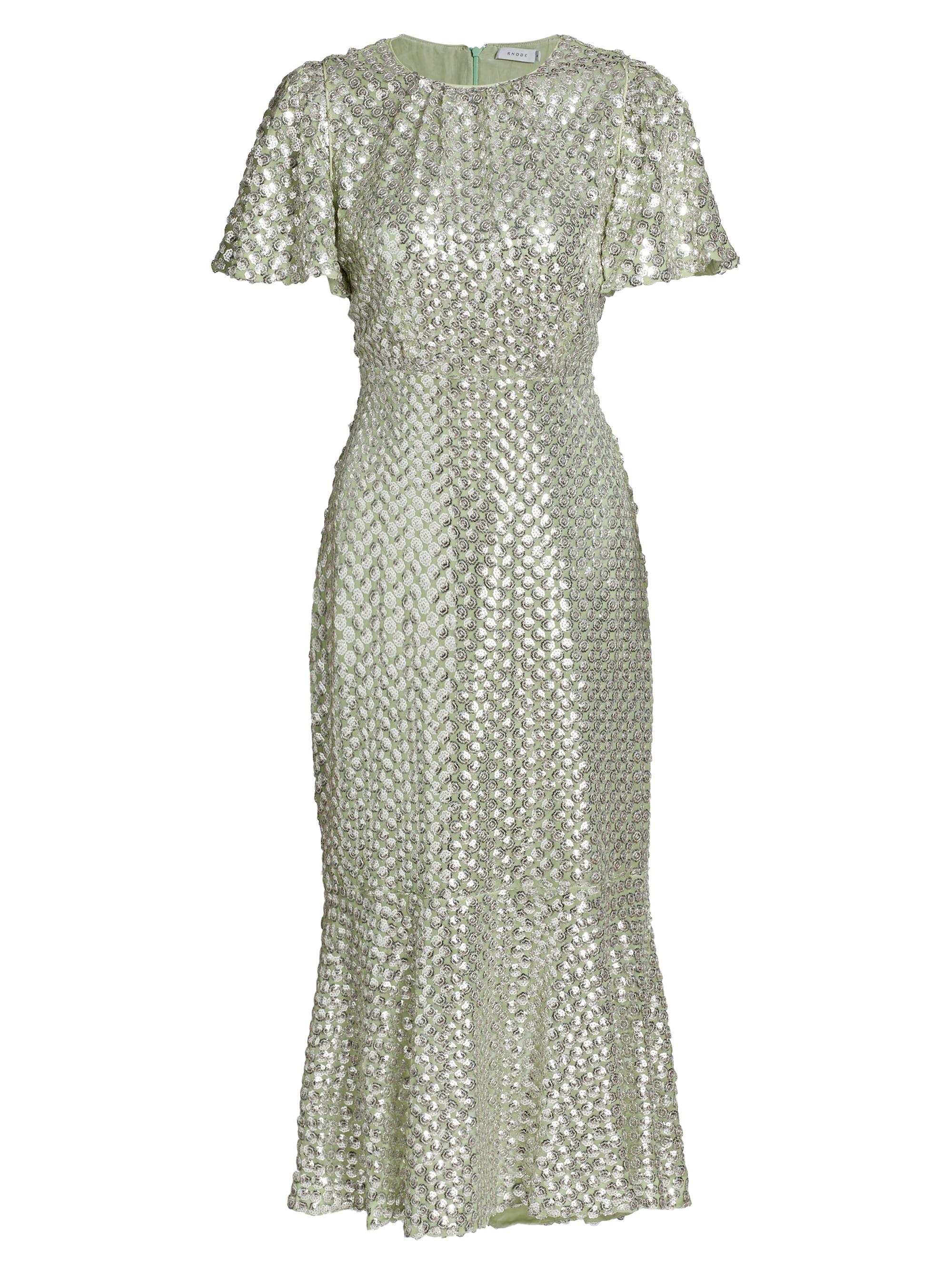 Rhode Women's Sage Sequins Nicolette Maxi Dress - Sage Sequins