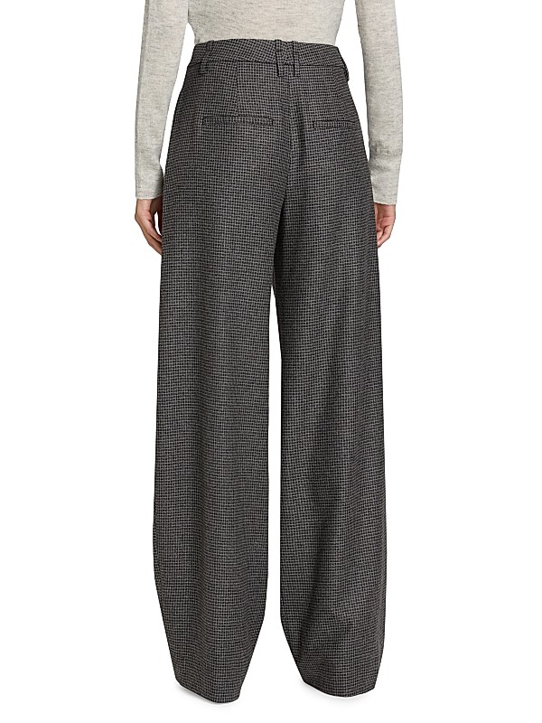 Shop Vince Check Wool-Blend Wide Leg Pants | Saks Fifth Avenue Shop Vince Check Wool-Blend Wide Leg Pants | Saks Fifth Avenue