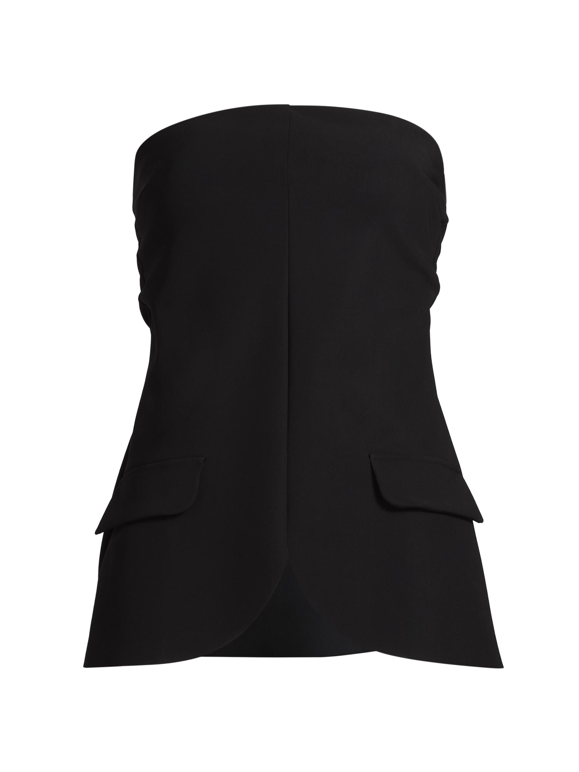 Chiara Boni La Petite Robe Women's Manou Strapless Tailored Top - Black