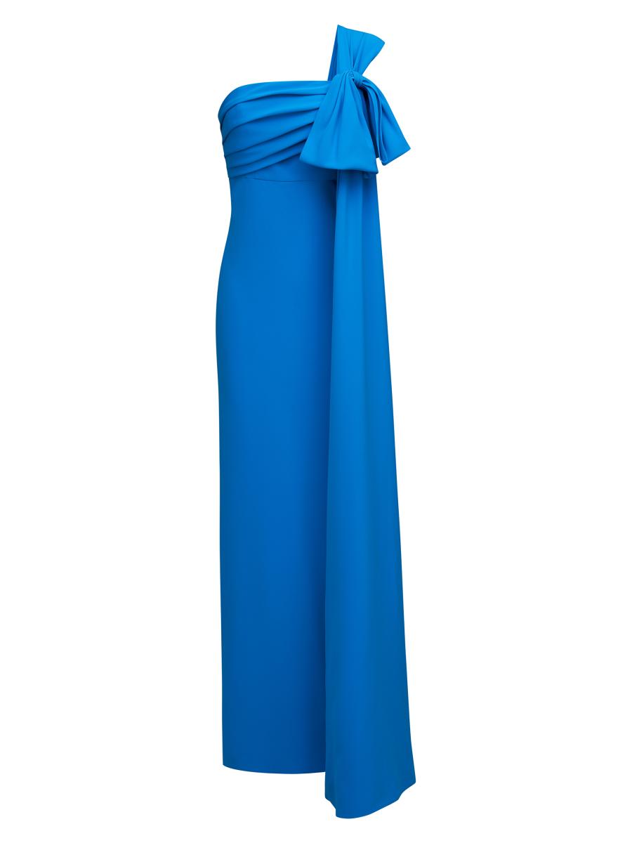 Halston Olivia Draped Crepe Gown | Saks Fifth Avenue