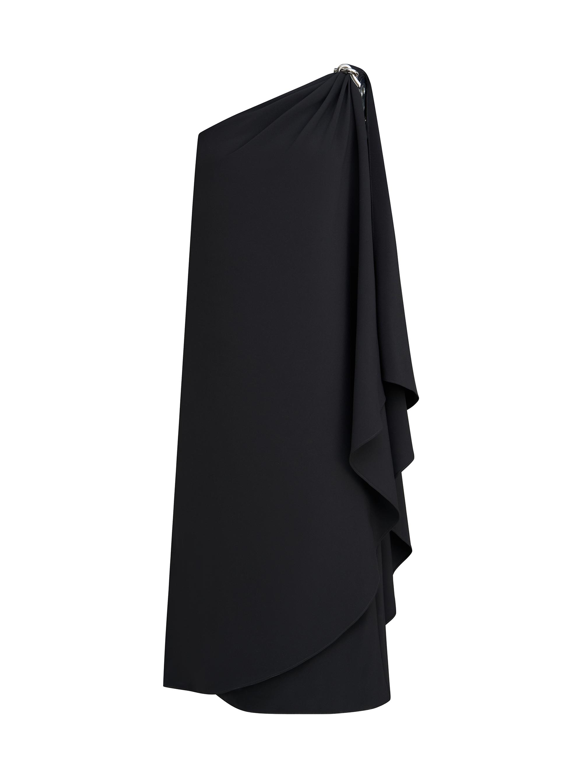 Halston Aries Stretch-Crepe Cape Dress | Saks Fifth Avenue