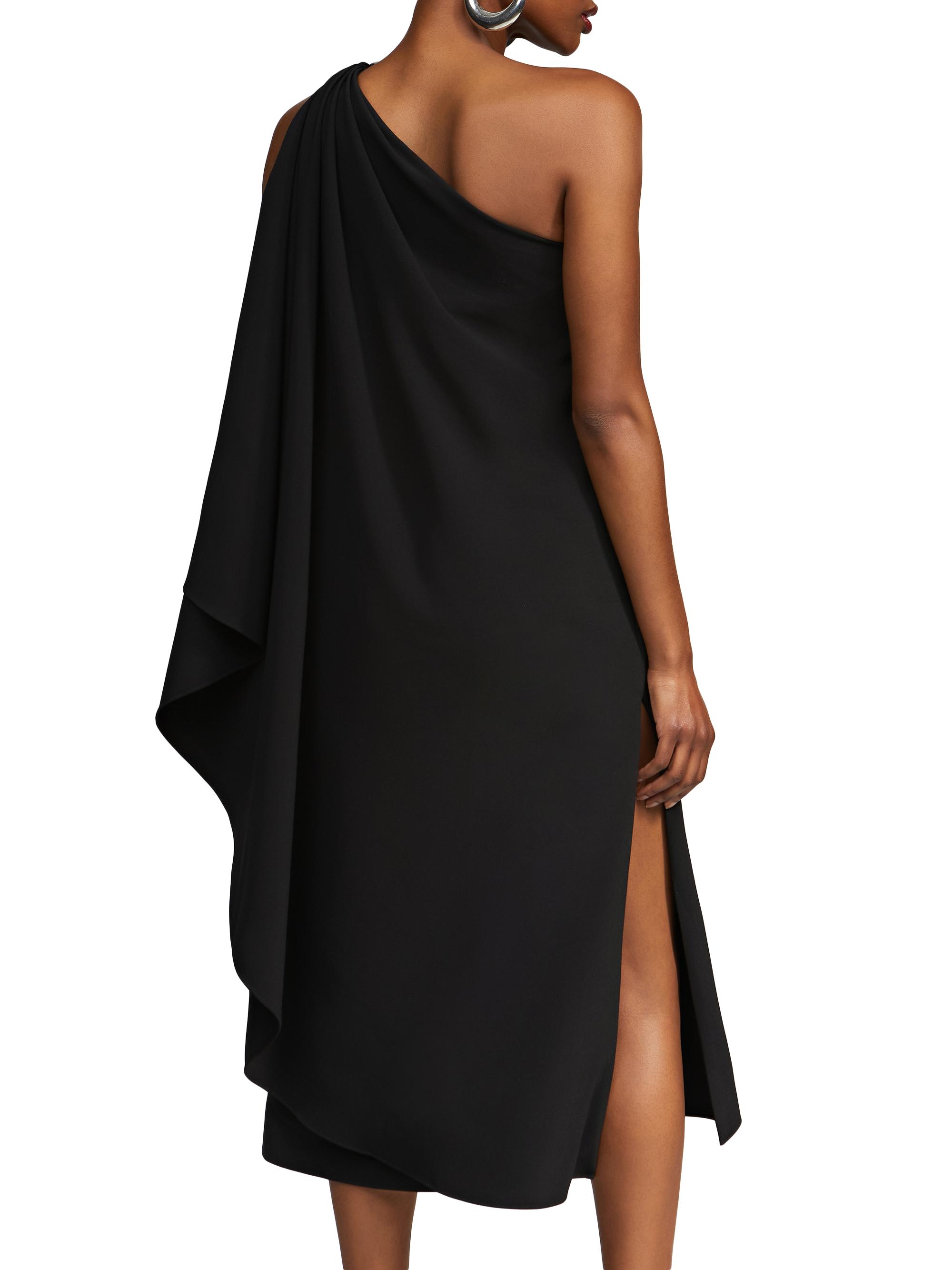Halston Aries Stretch-Crepe Cape Dress | Saks Fifth Avenue