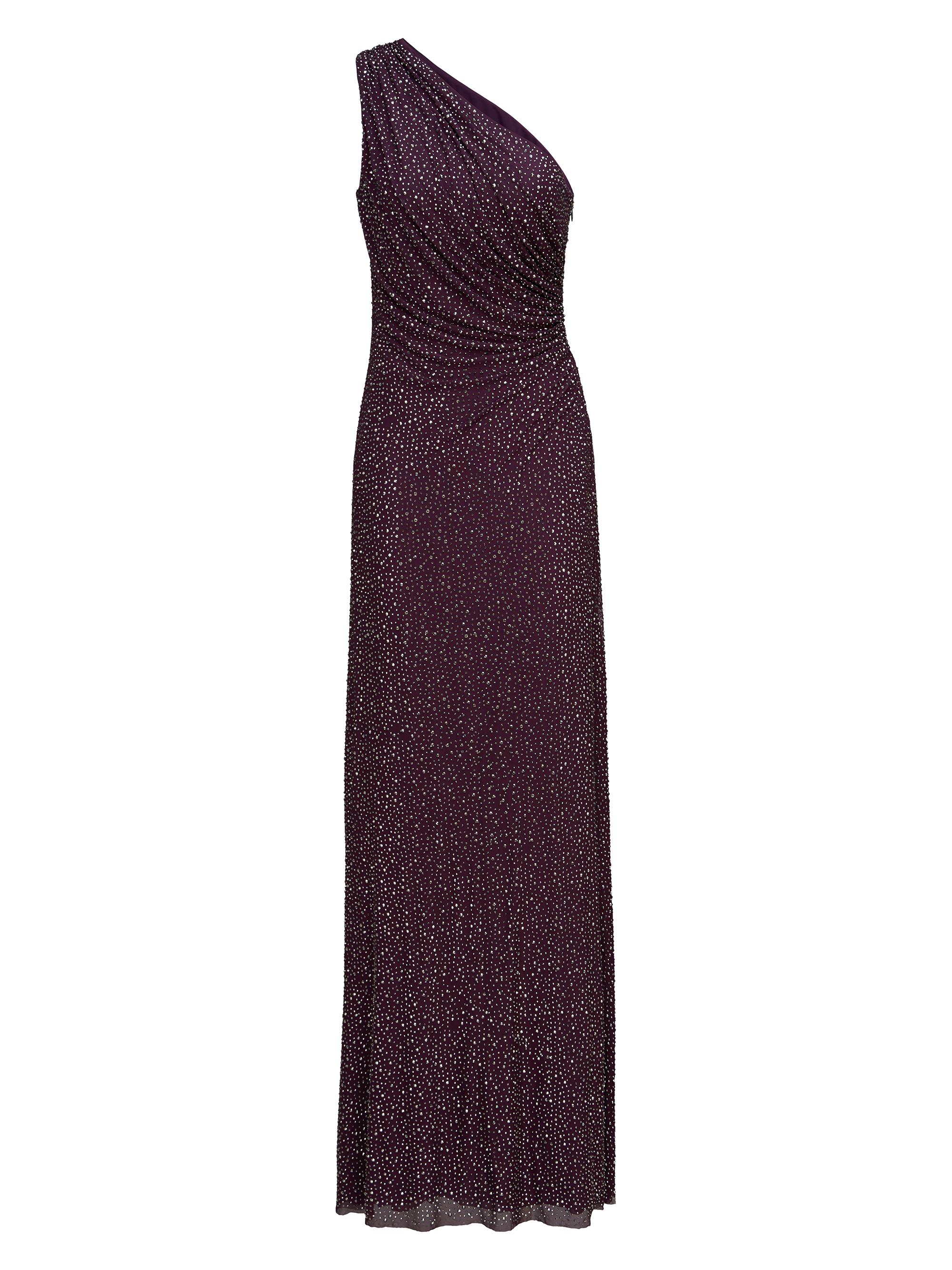 Halston Women's Rafelle Crystal Jersey Gown - Black Raspberry