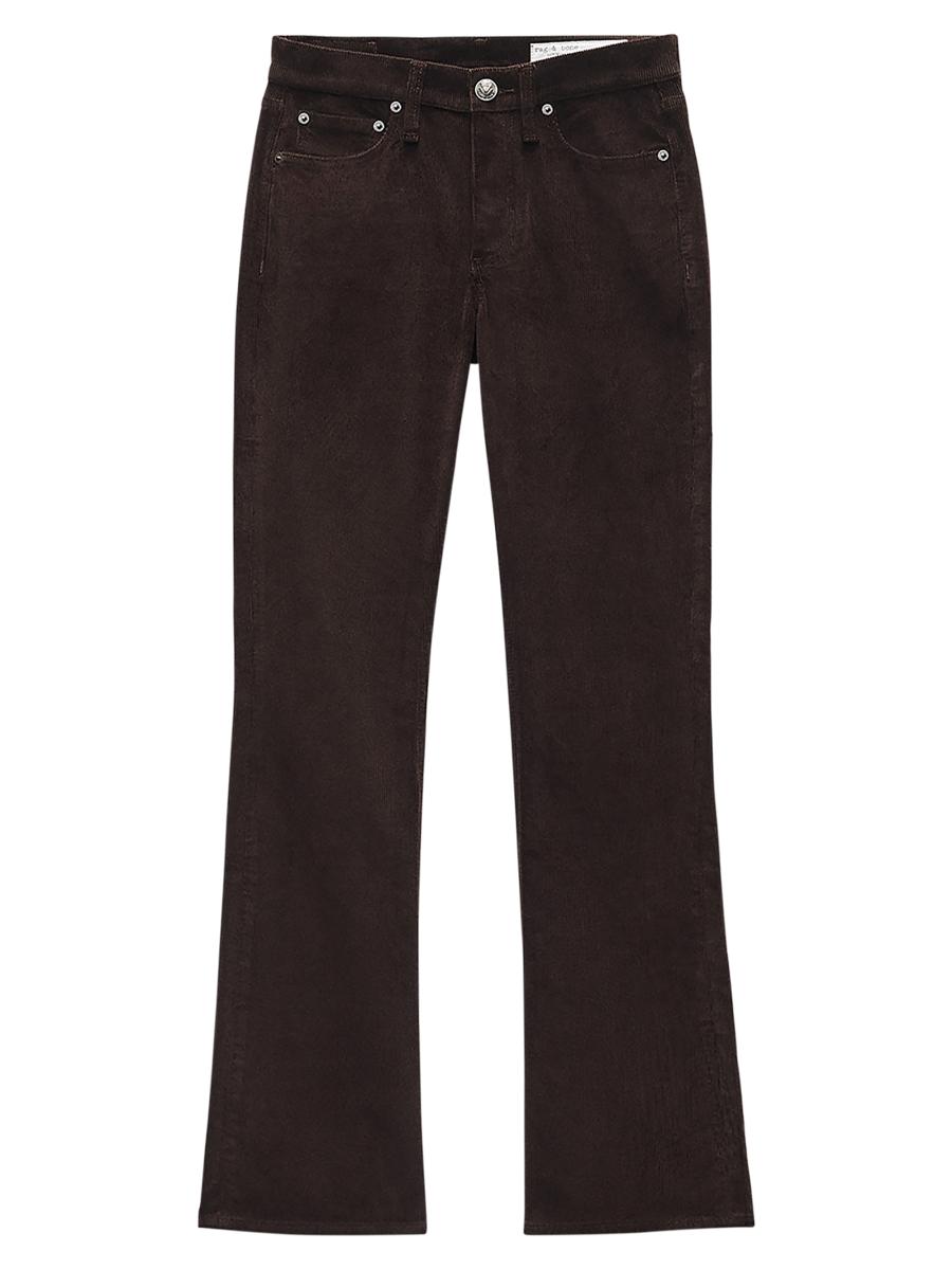 Rag & Bone Women's Peyton Corduroy Flared Pants In Brown
